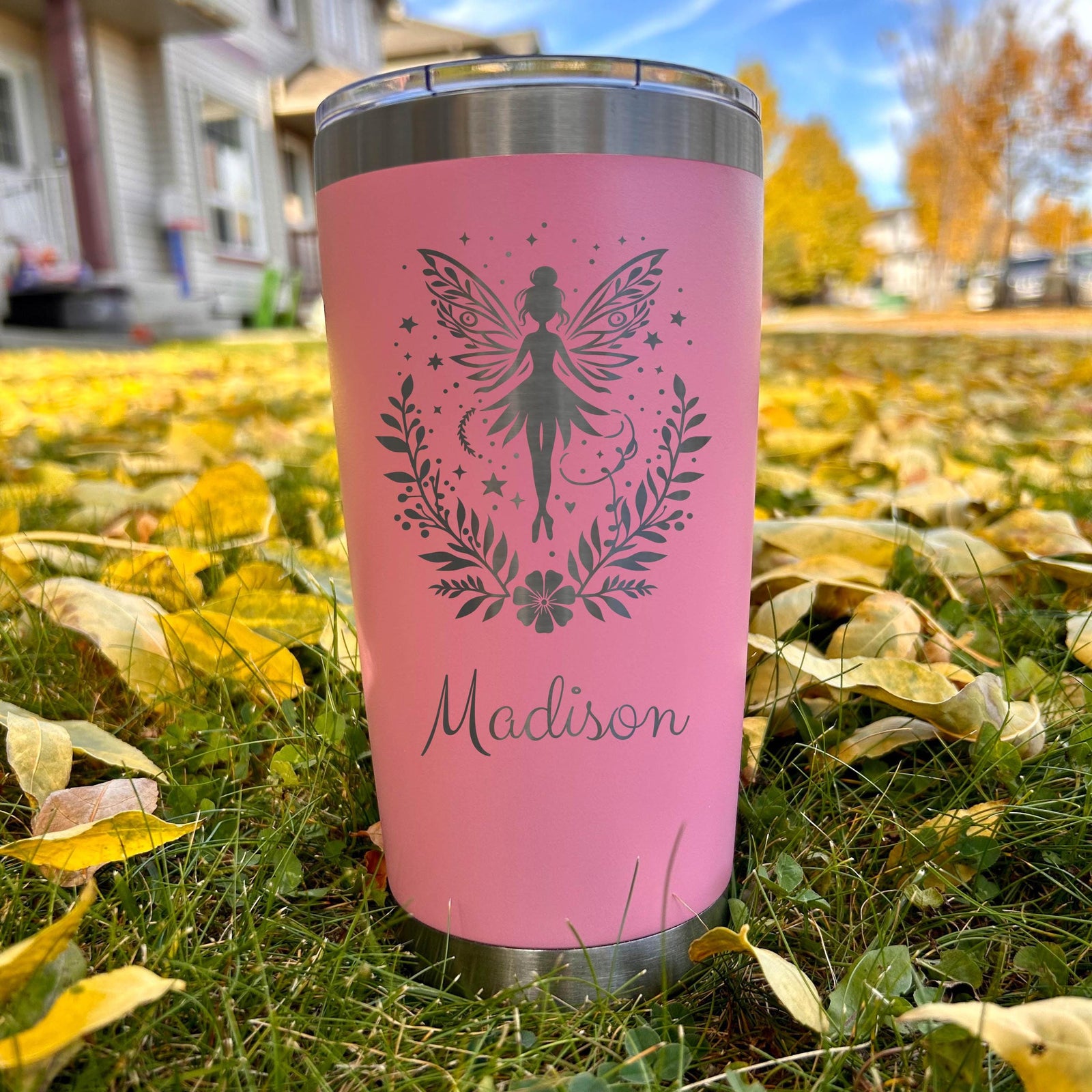 Holly Fairy 20oz Engraved Tumbler