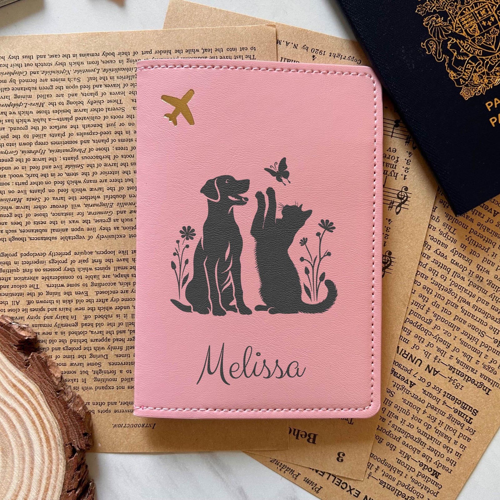 Pet Friendship Passport Cover – Design #37