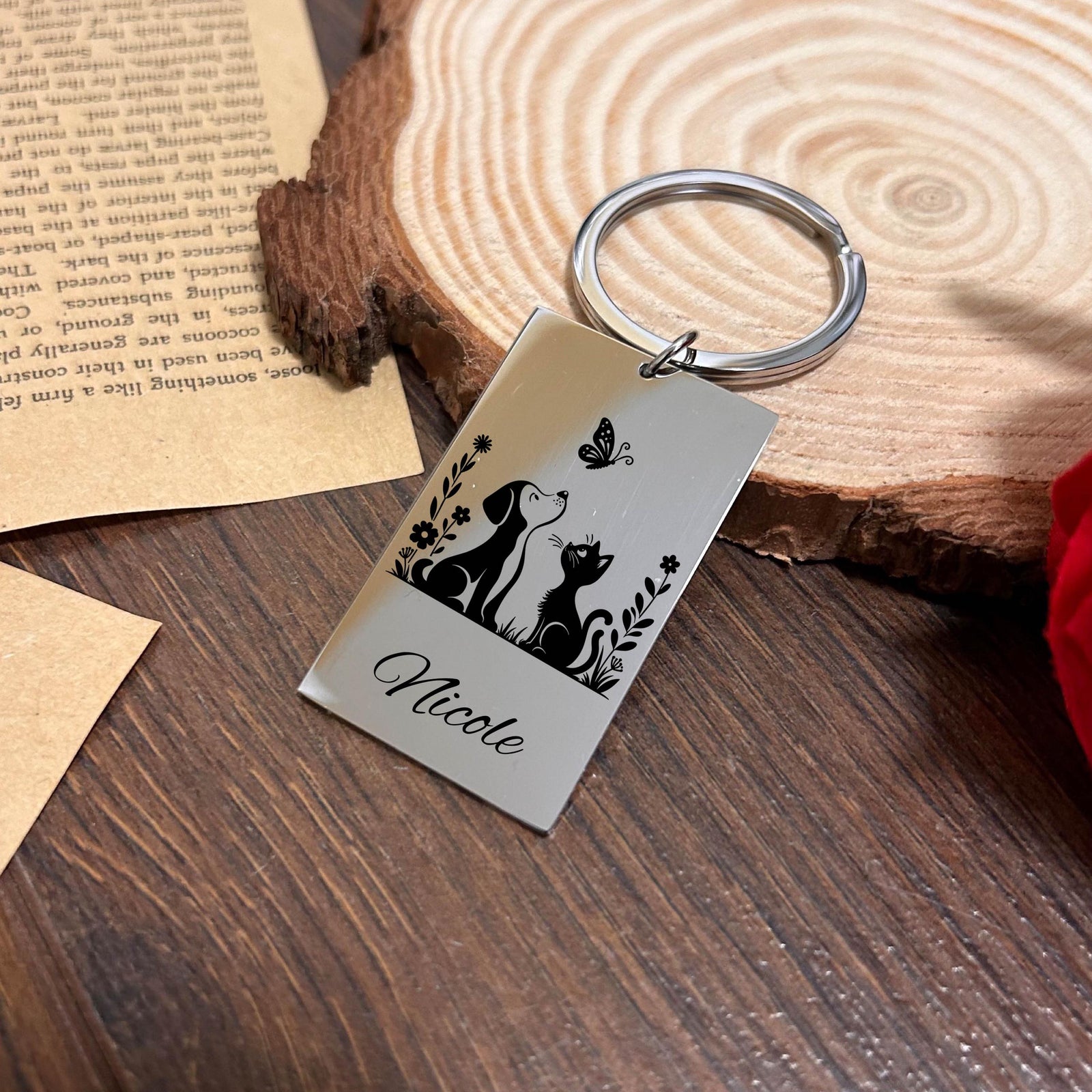 Best Friends Keychain Stainless Steel