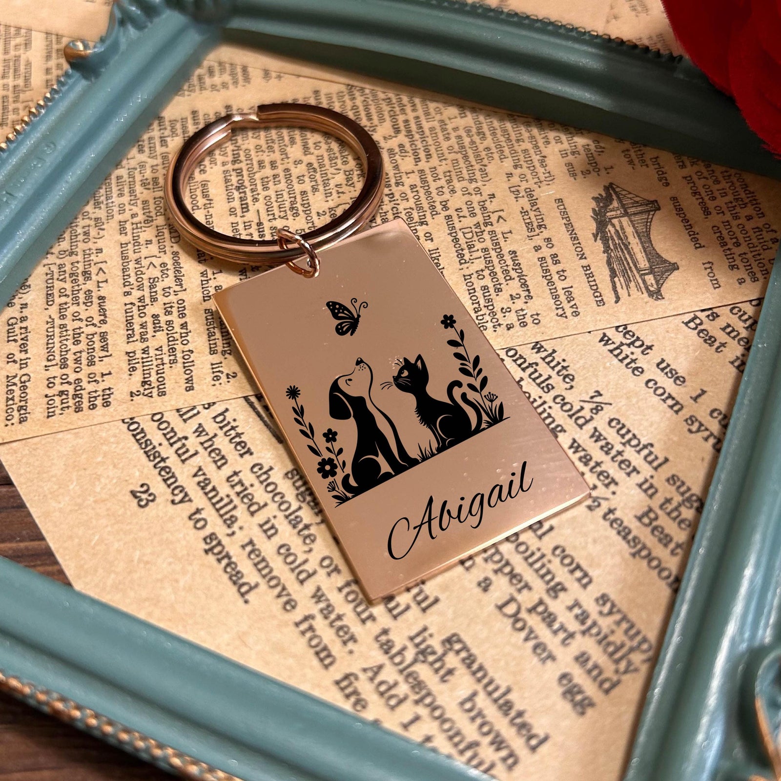 Best Friends Keychain Stainless Steel