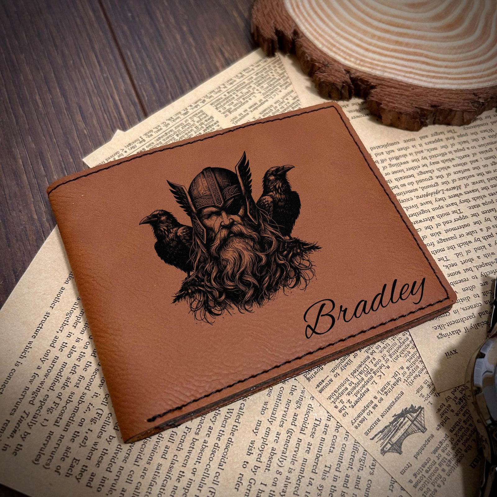Odin Leather Wallet – Design #18
