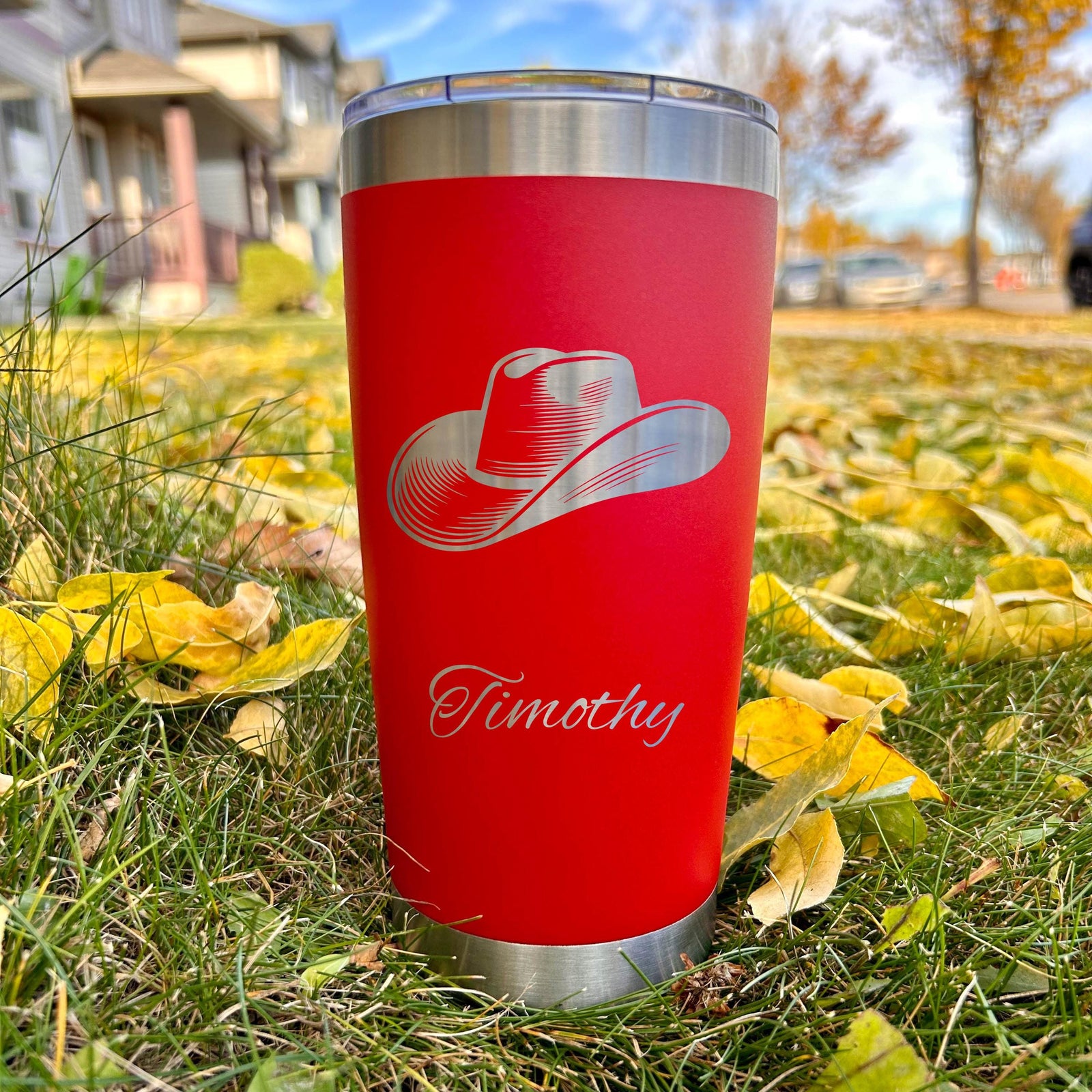 Cowboy Hat 20oz Engraved Tumbler