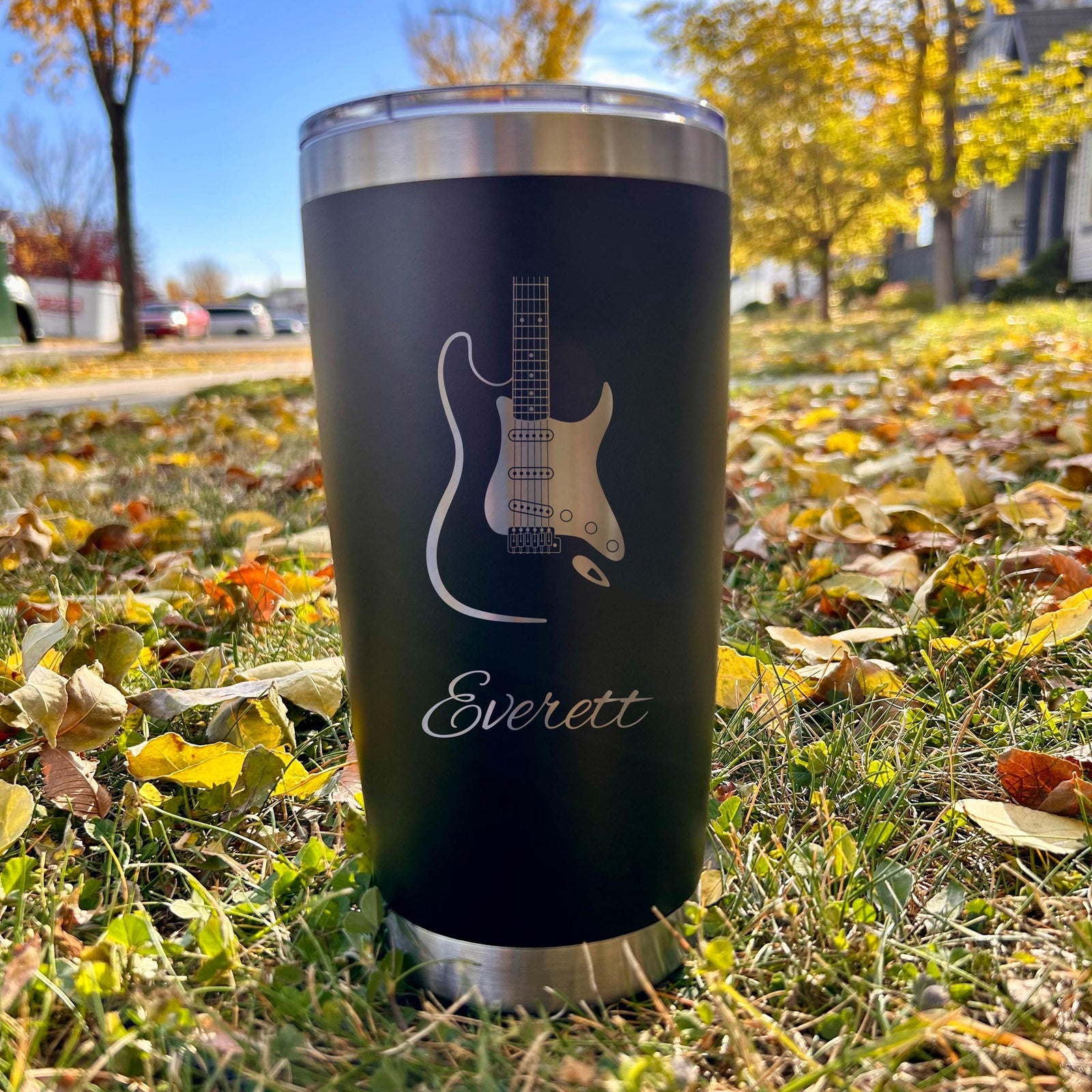 Electric Guitar 20oz Engraved Tumbler