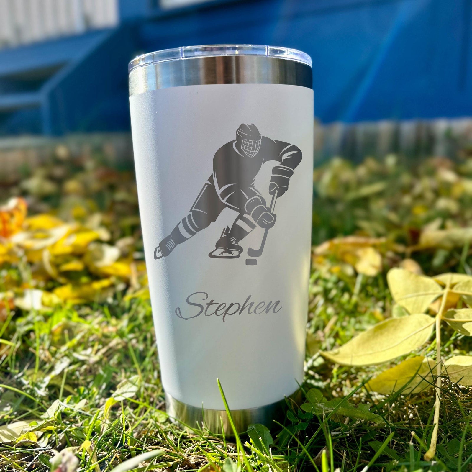 Hockey 20oz Engraved Tumbler