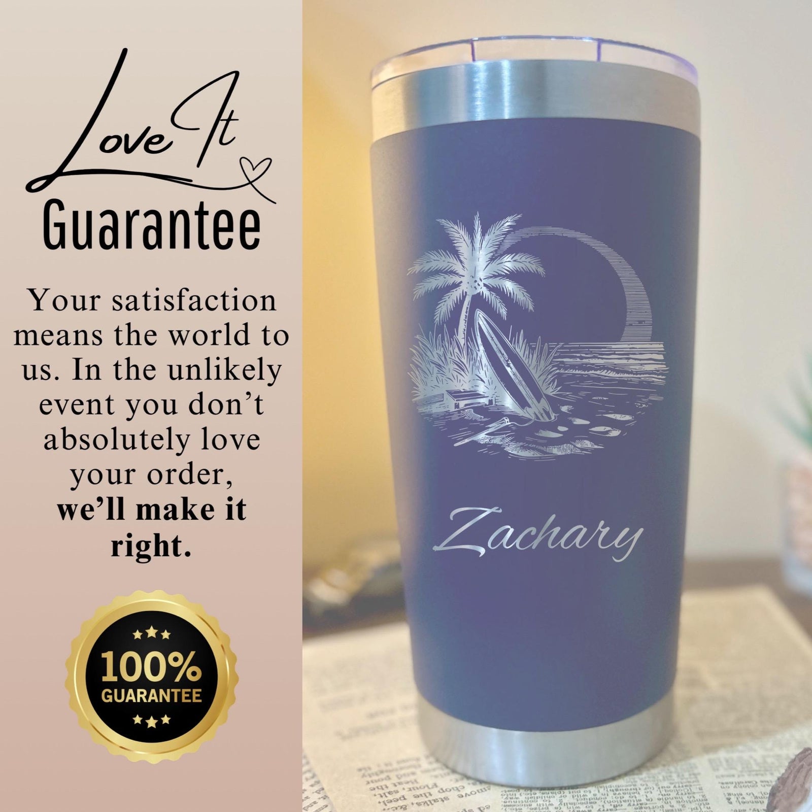 Surf 20oz Engraved Tumbler
