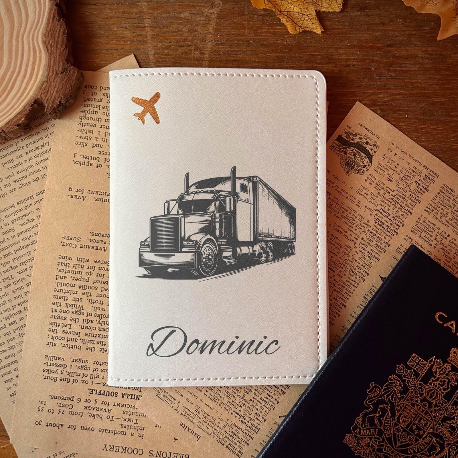 Semi Truck Passport Cover – Design #23