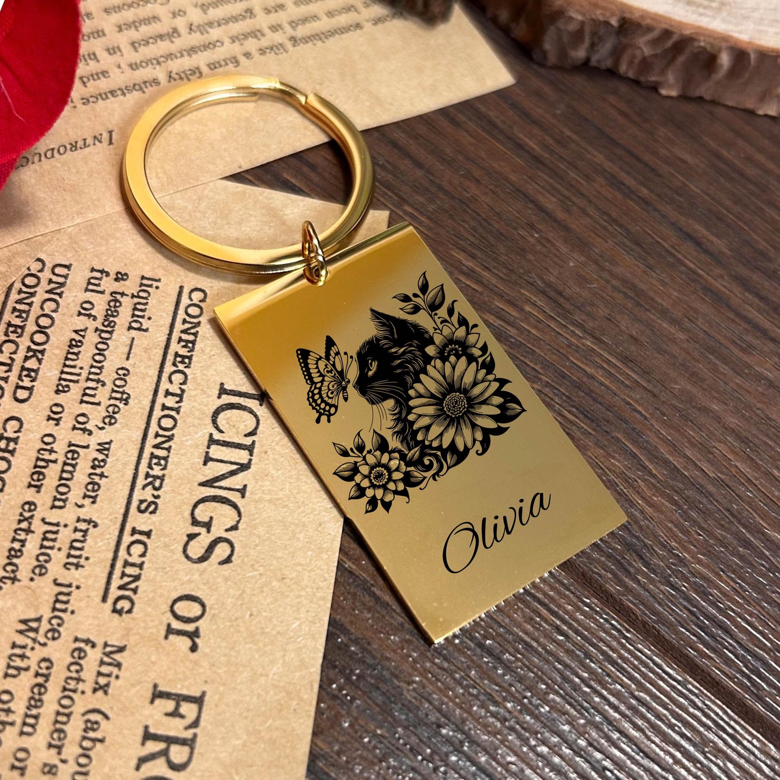 Wildcat Keychain Stainless Steel