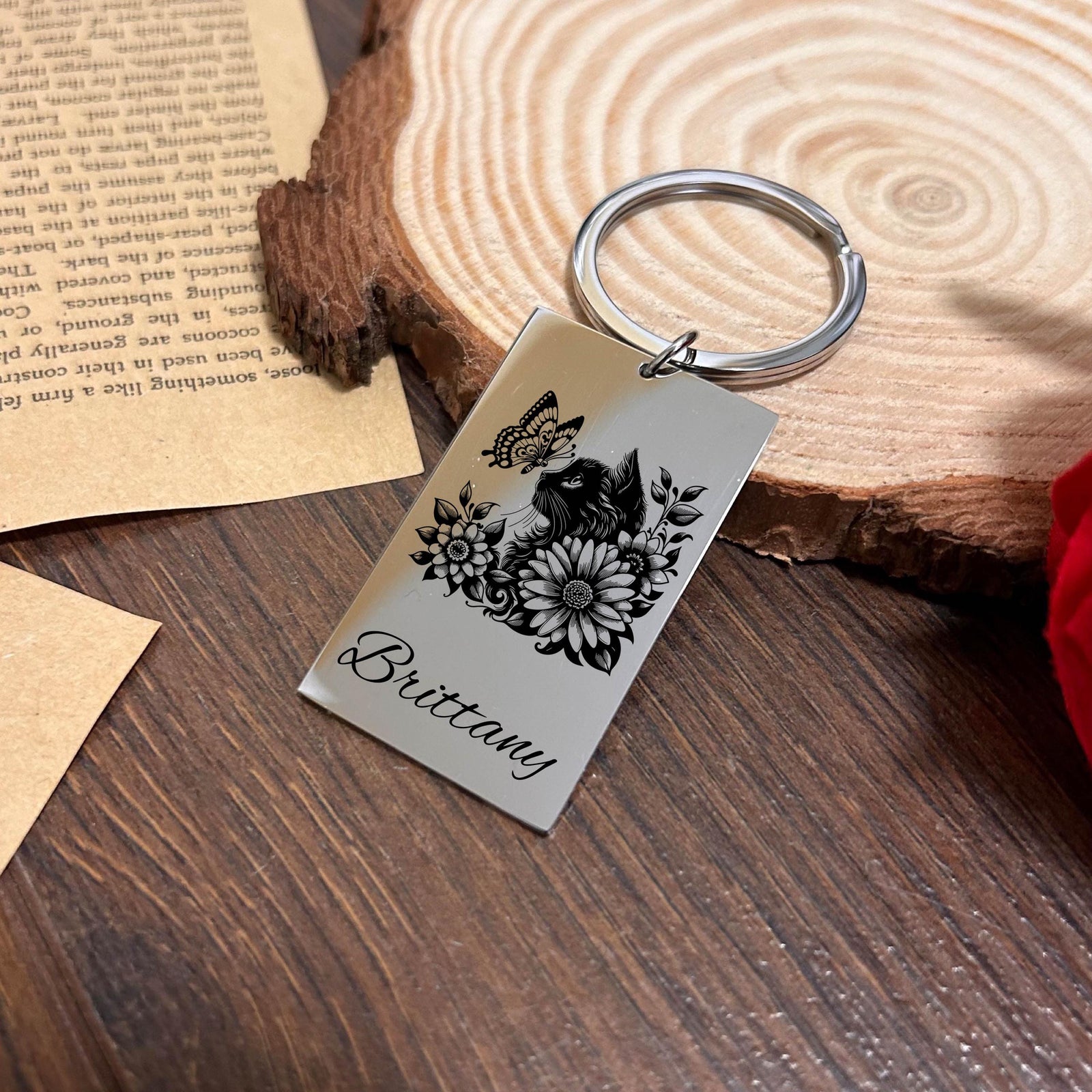 Wildcat Keychain Stainless Steel