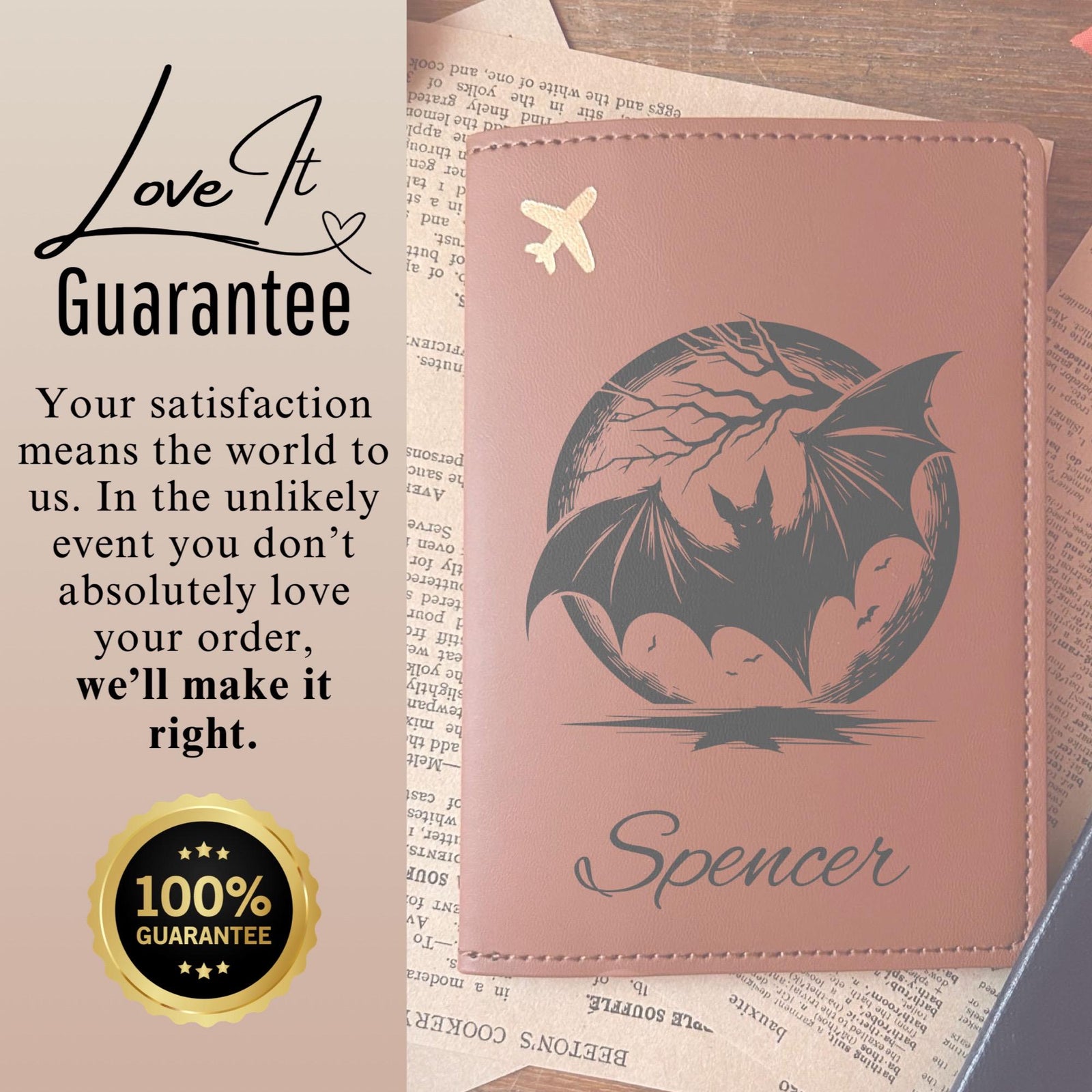Bat Passport Cover – Design #1