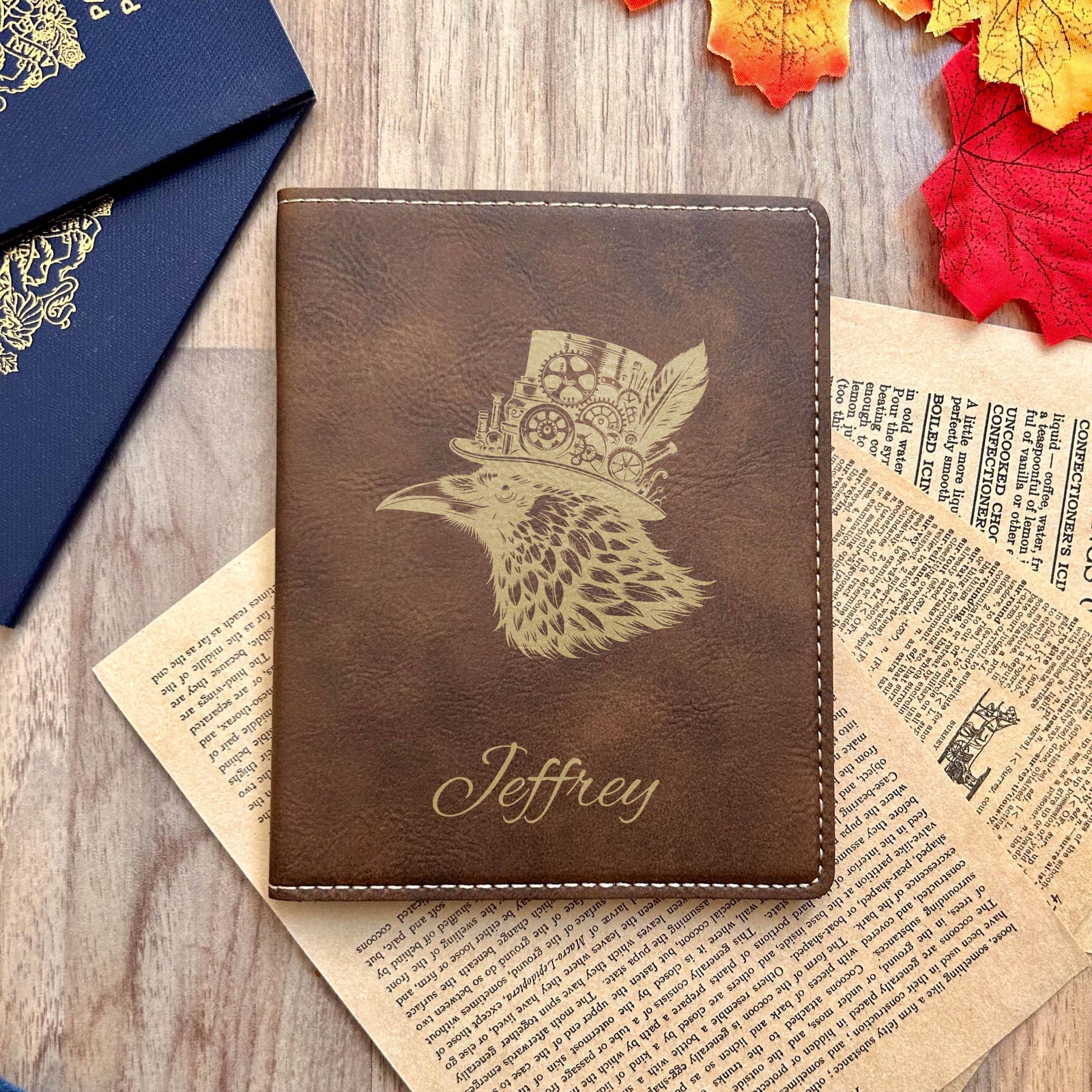 Gold Raven Passport Cover – Design #2