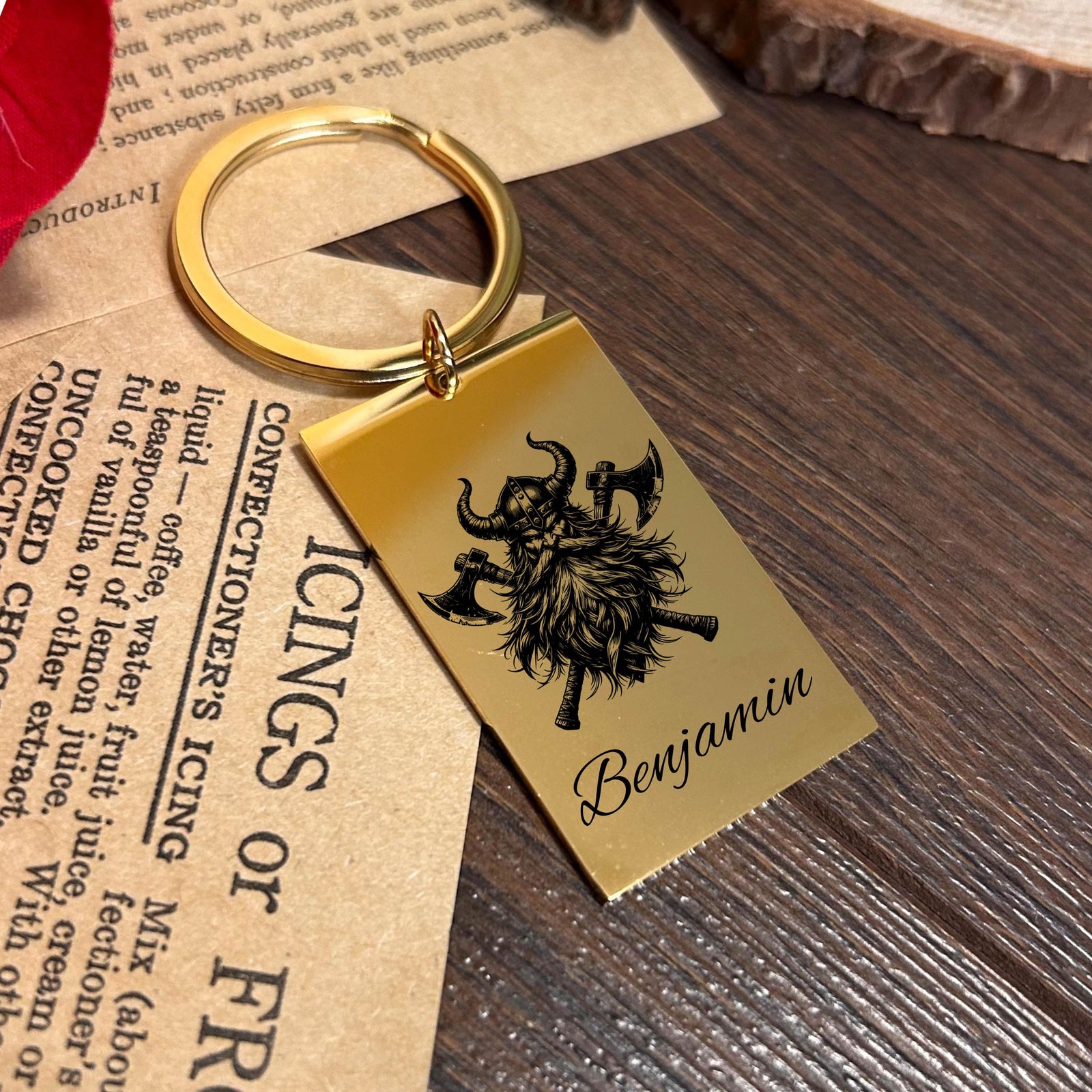 Viking Keychain Stainless Steel