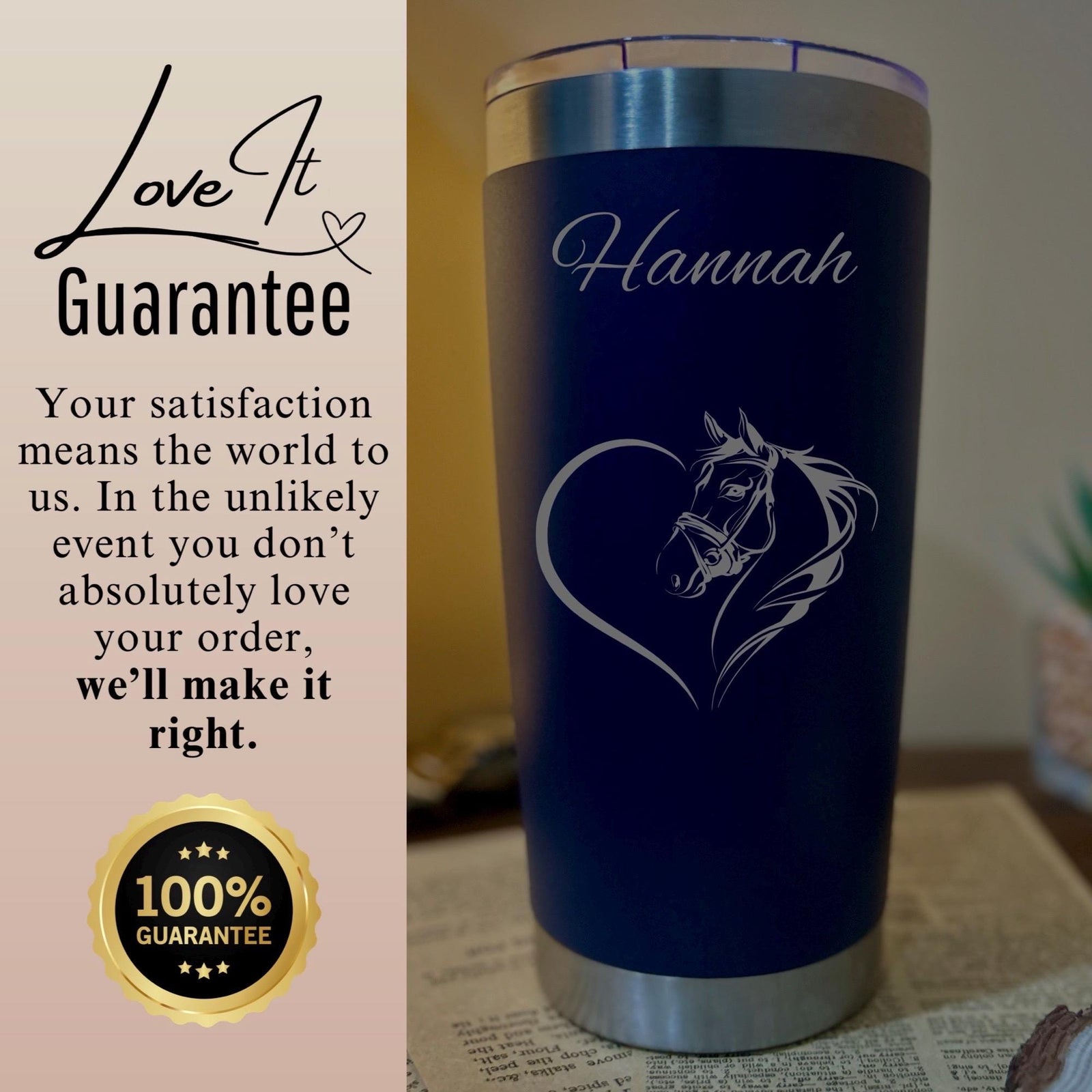 Wild Horse 20oz Engraved Tumbler