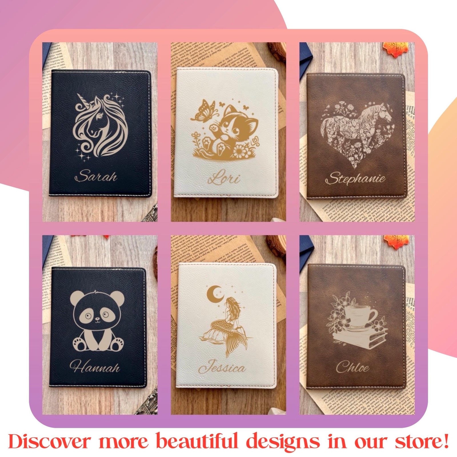 Gold Nocturne Fairy Passport Cover – Design #75