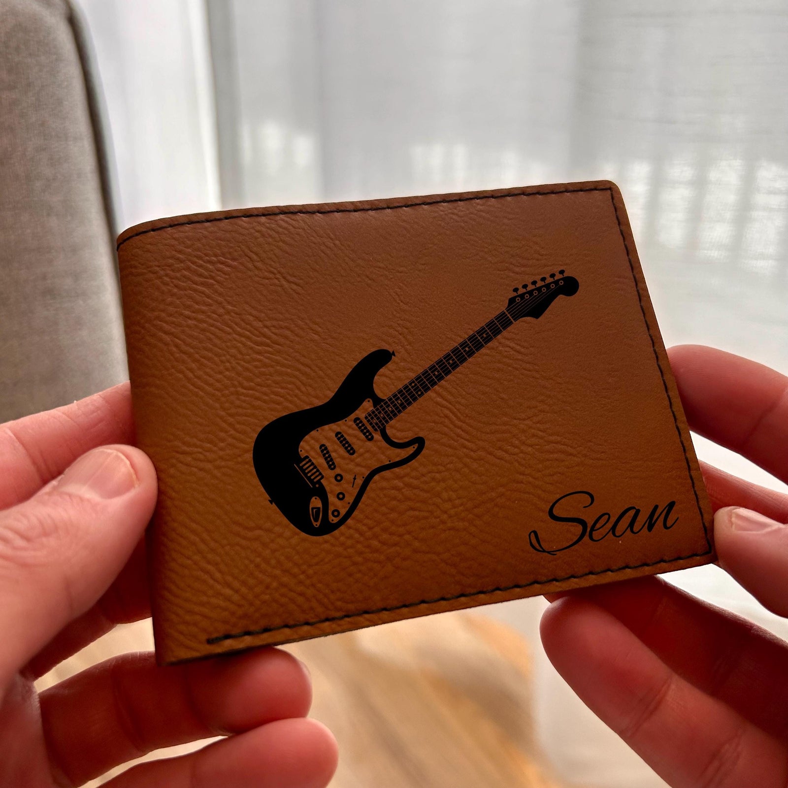 Guitar Leather Wallet
