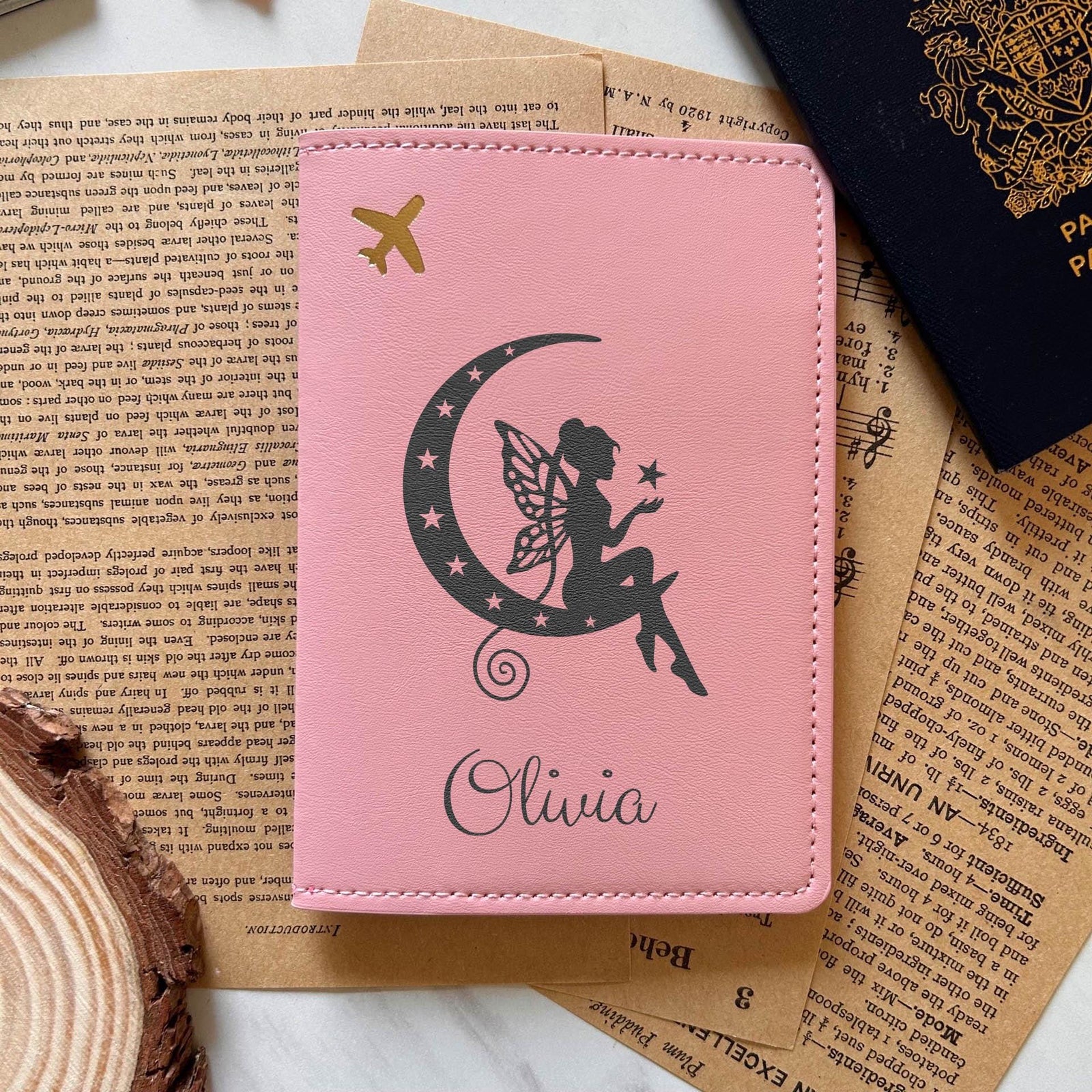 Fairy & Moon Passport Cover – Design #77