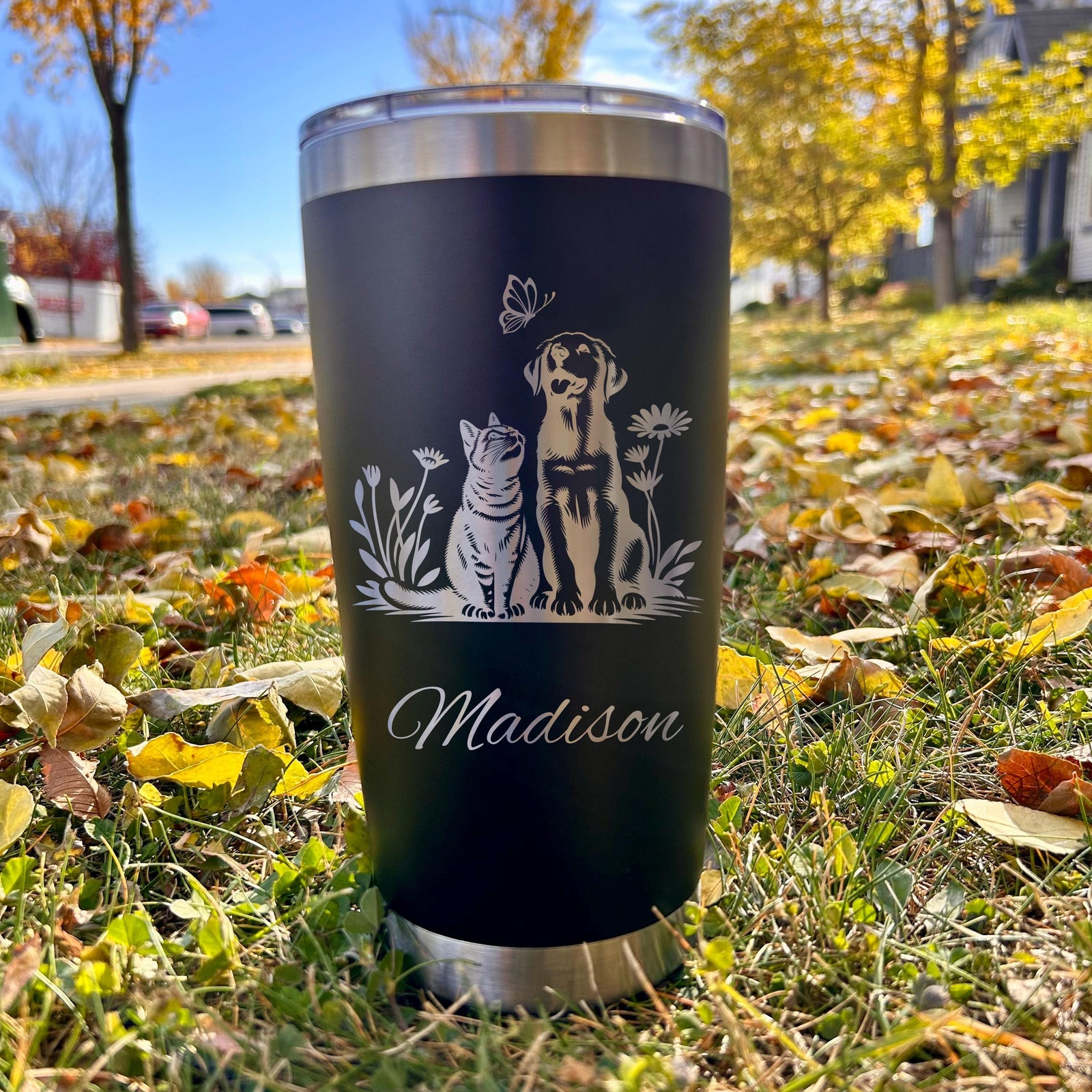 Cute Pets 20oz Engraved Tumbler