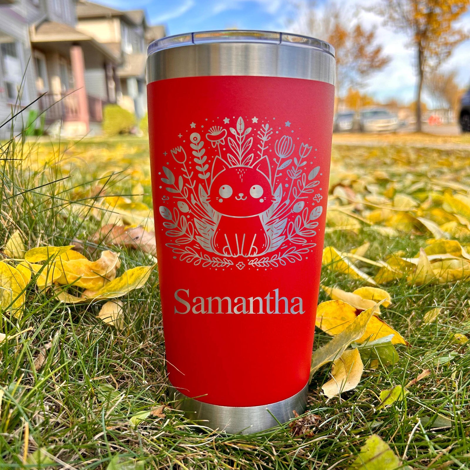 Wild Kitten 20oz Engraved Tumbler