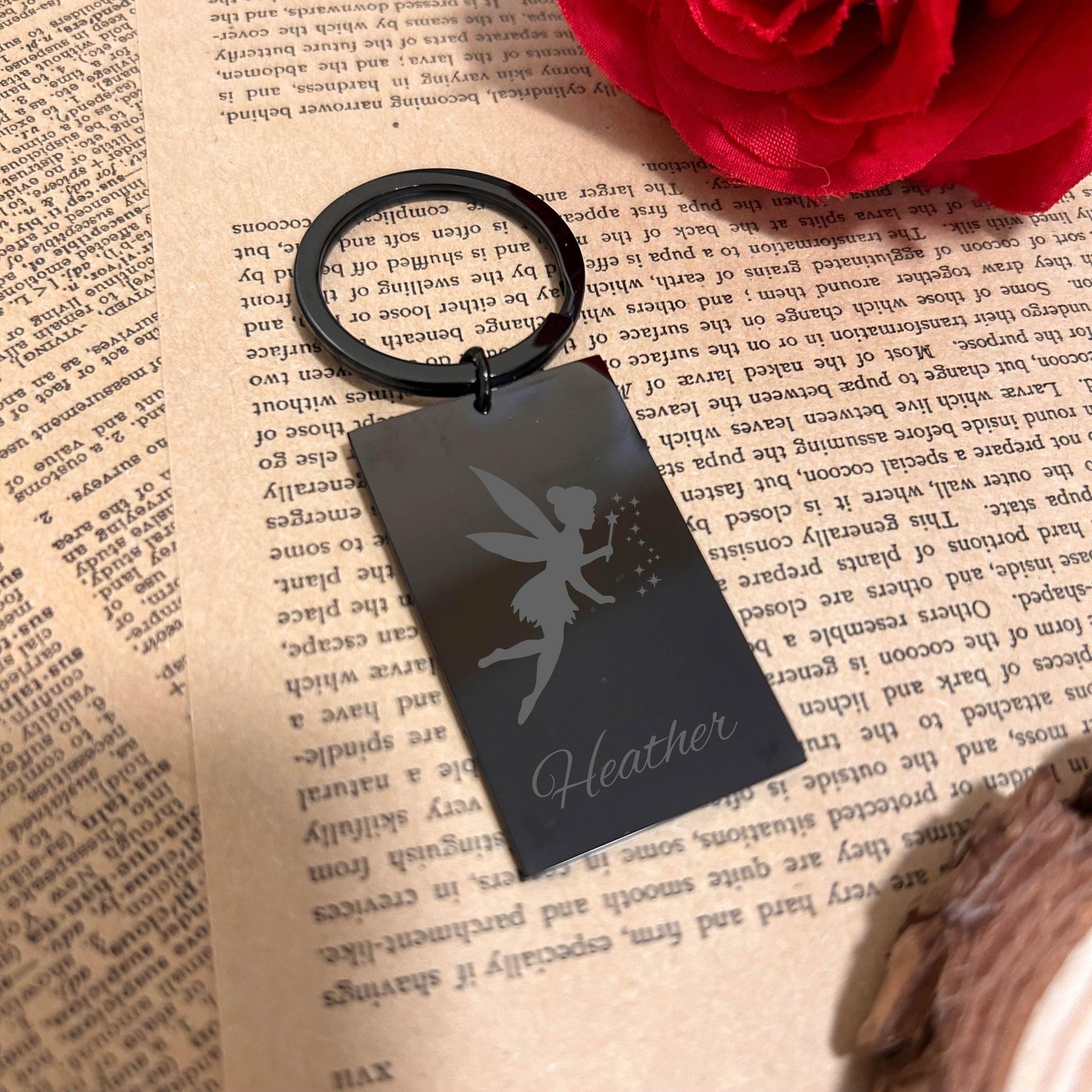 Magical Fairy Keychain Stainless Steel