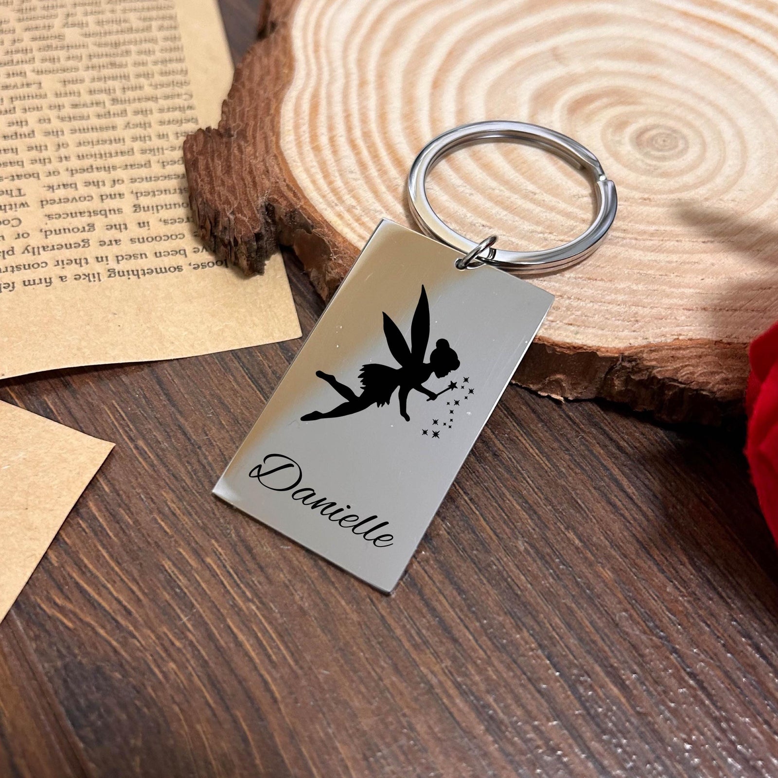 Magical Fairy Keychain Stainless Steel
