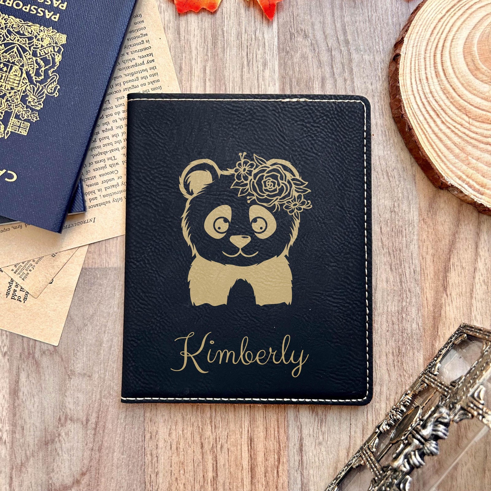 Gold Panda Passport Cover – Design #66