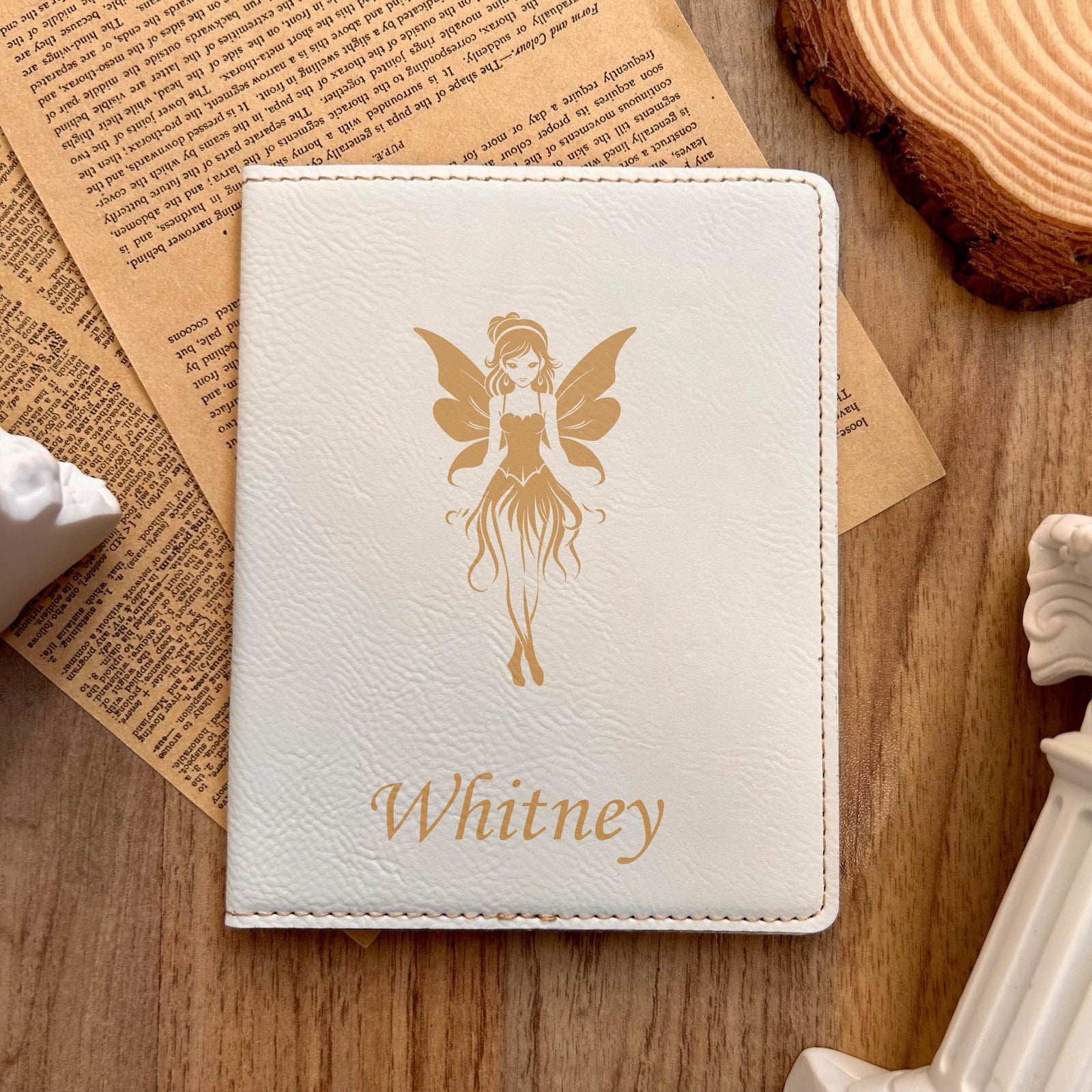 Gold Nocturne Fairy Passport Cover – Design #75