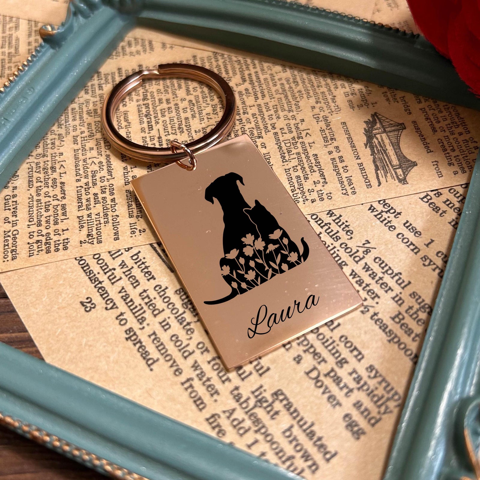 Pet Lover Keychain Stainless Steel