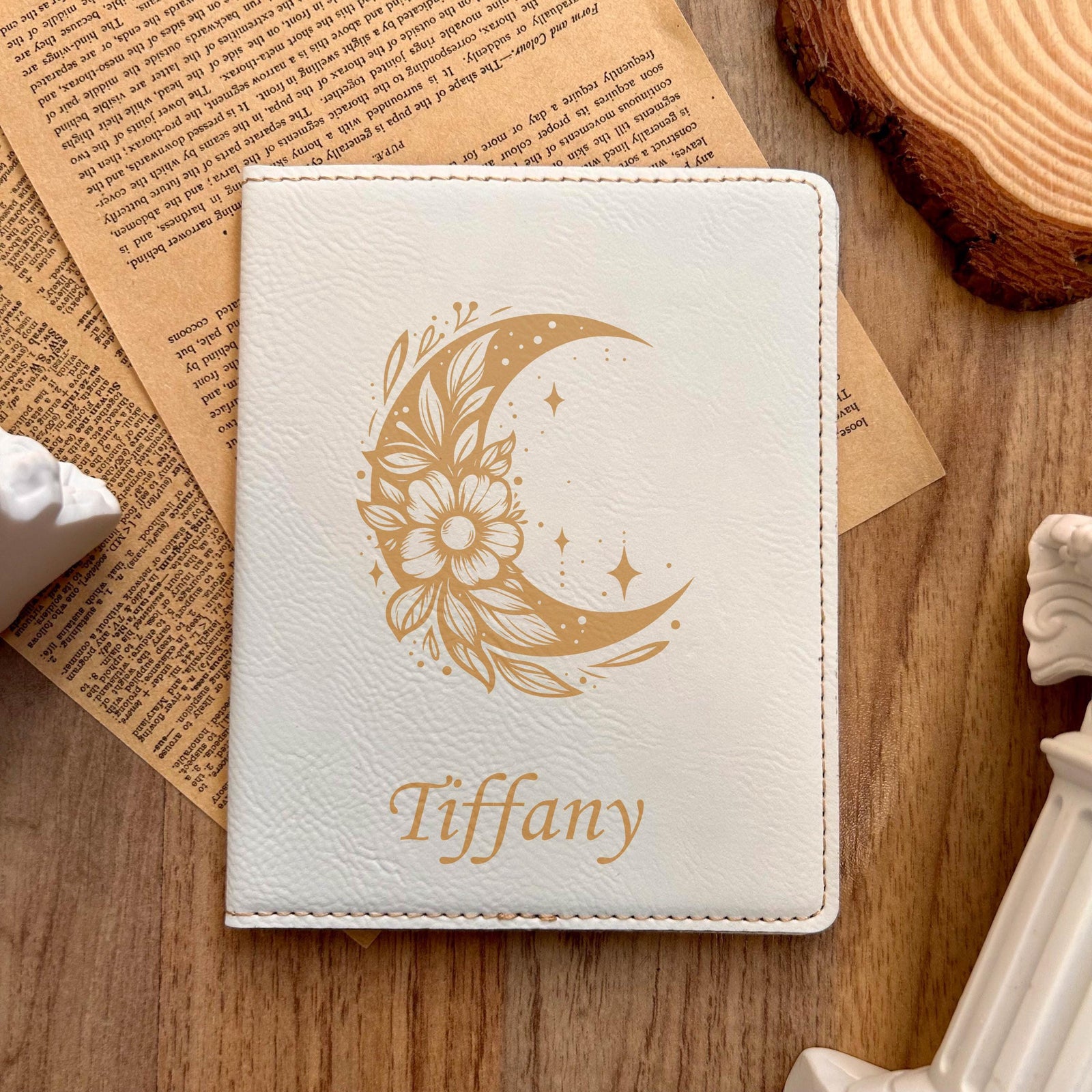 Gold Moon Passport Cover – Design #49
