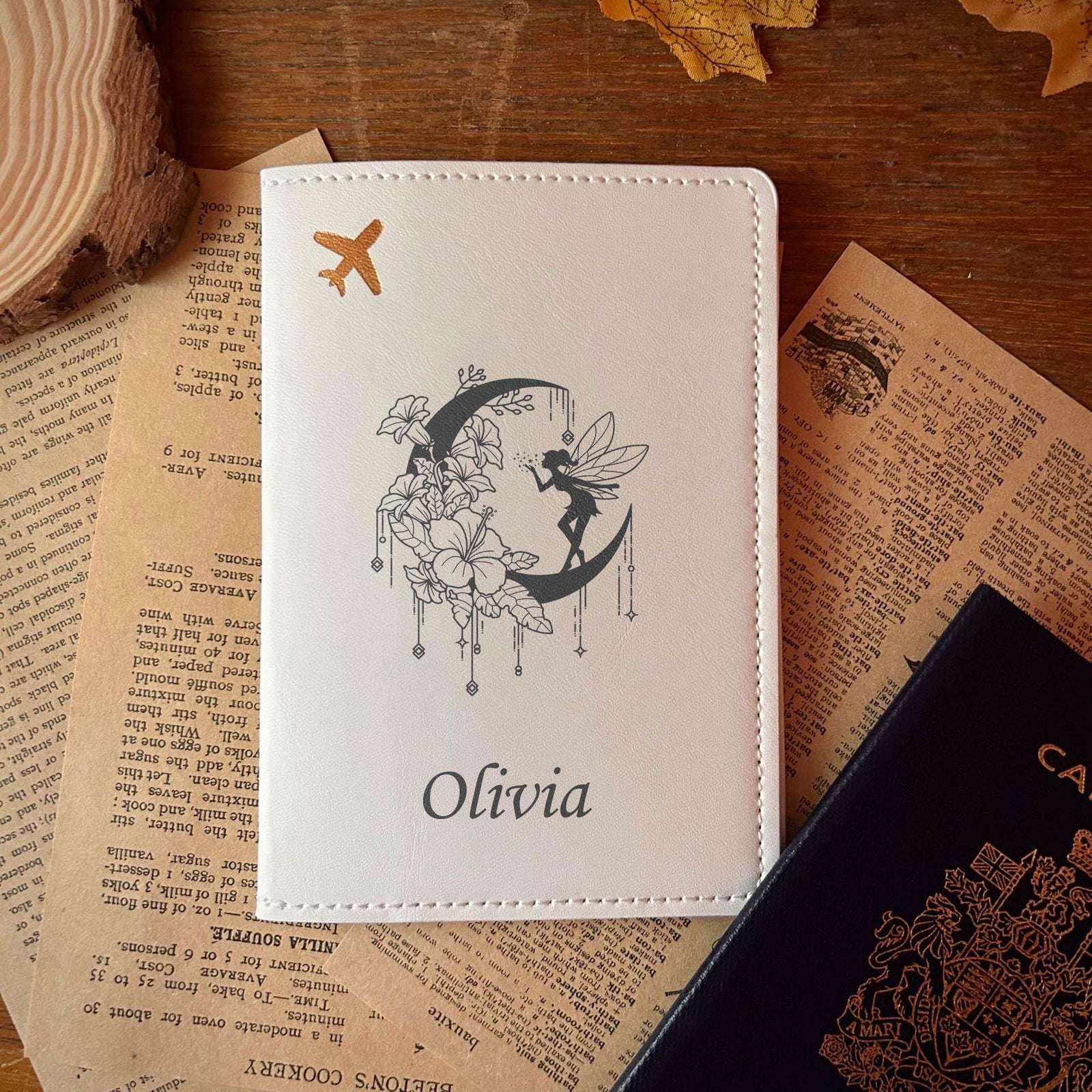 Moon & Fairy Passport Cover – Design #76