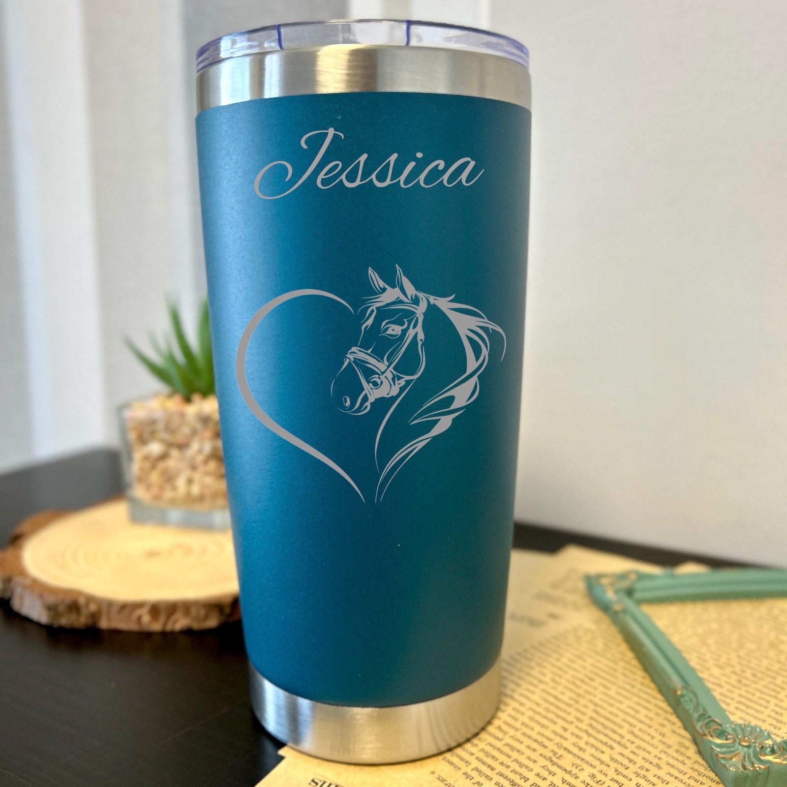 Horse 20oz Engraved Tumbler
