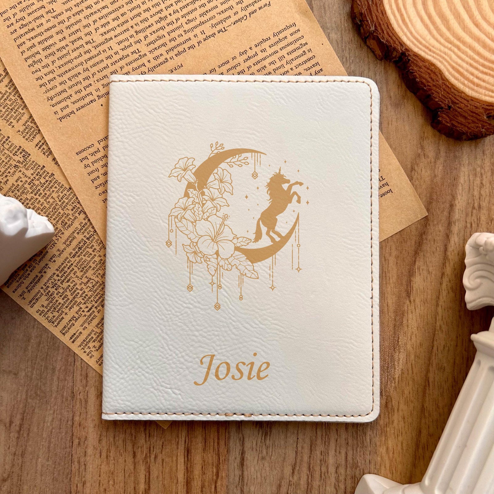Gold Unicorn Passport Cover – Design #78