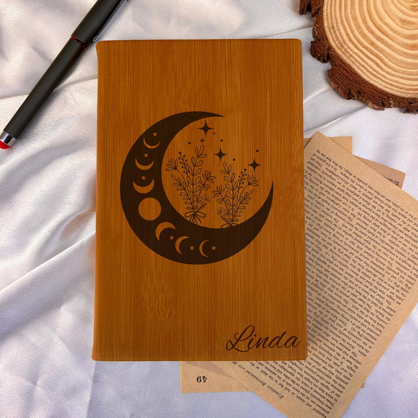 Moon Phases Journal – Hard Cover, Design #80