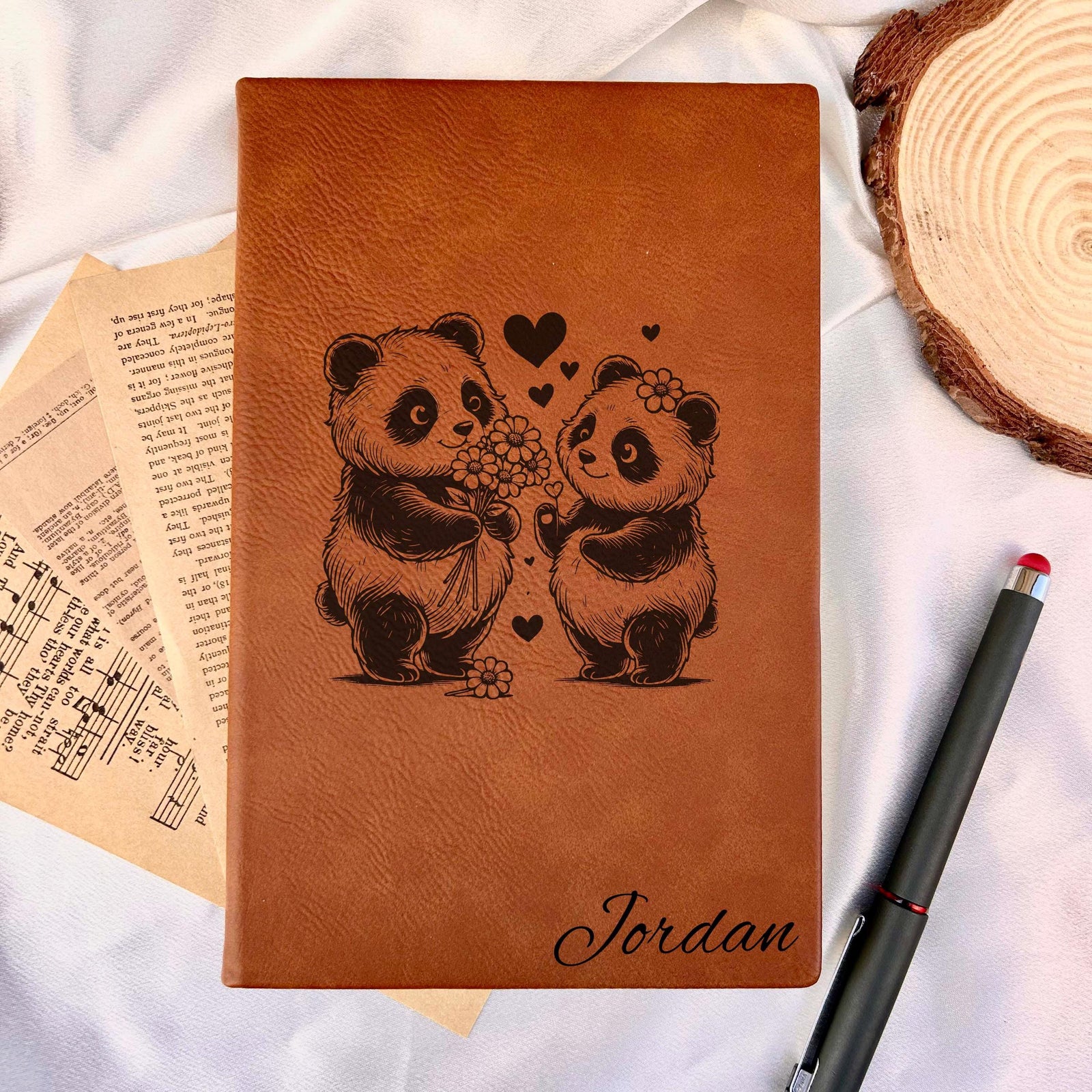 Pandas in Love Journal – Hard Cover, Design #88