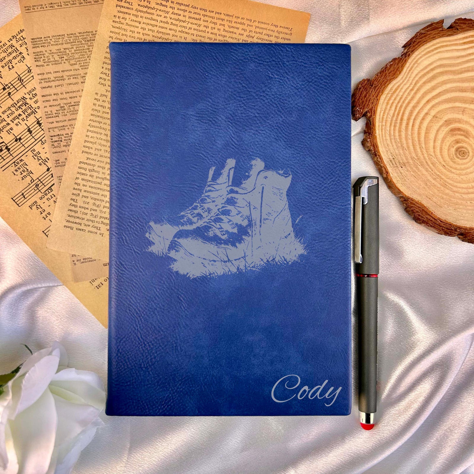 Hiker Boots Custom Journal – Hard Cover, Design #15