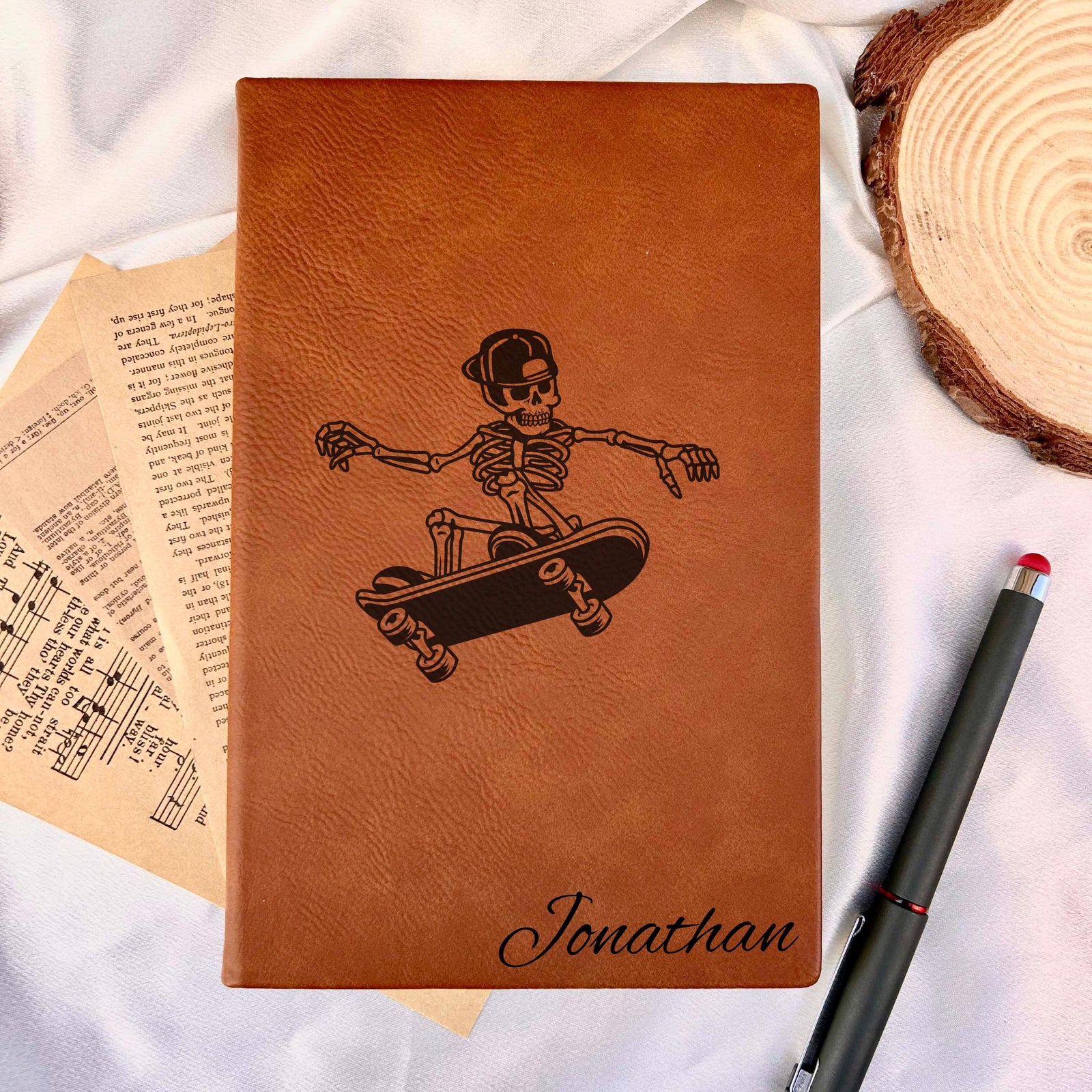 Skater Custom Journal – Hard Cover, Skate Design #1