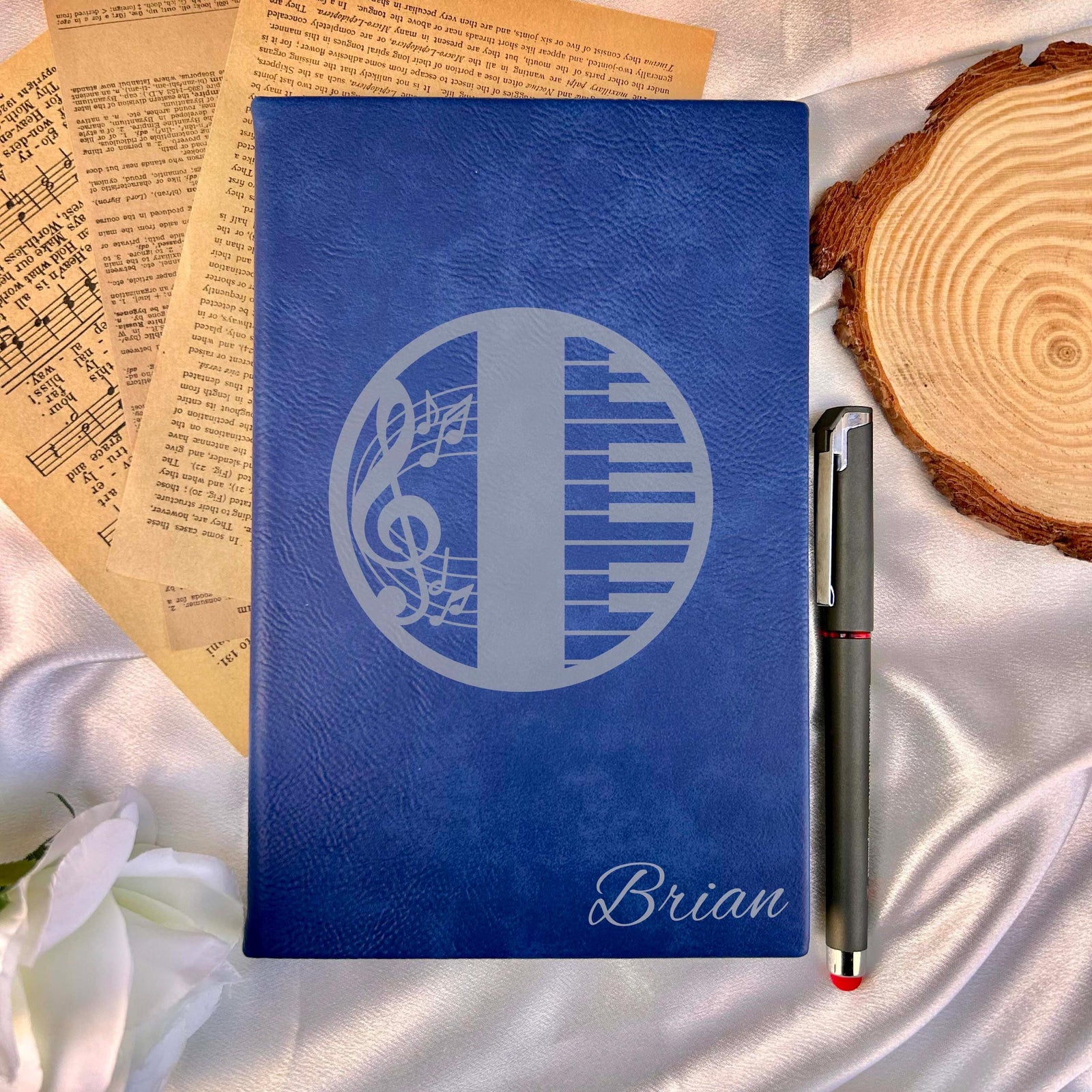 Piano Custom Journal – Hard Cover, Piano Design #2