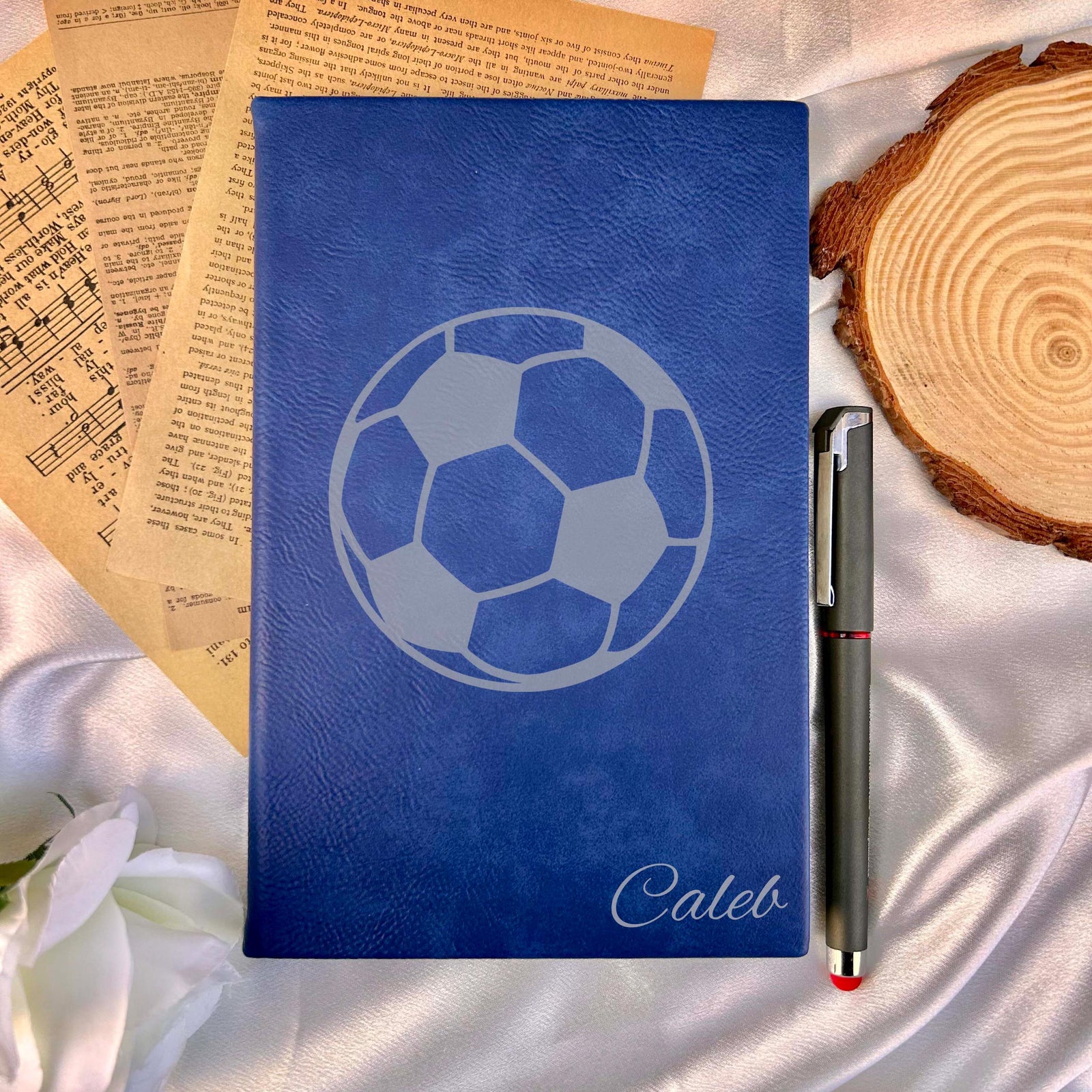 Soccer Ball Custom Journal – Hard Cover
