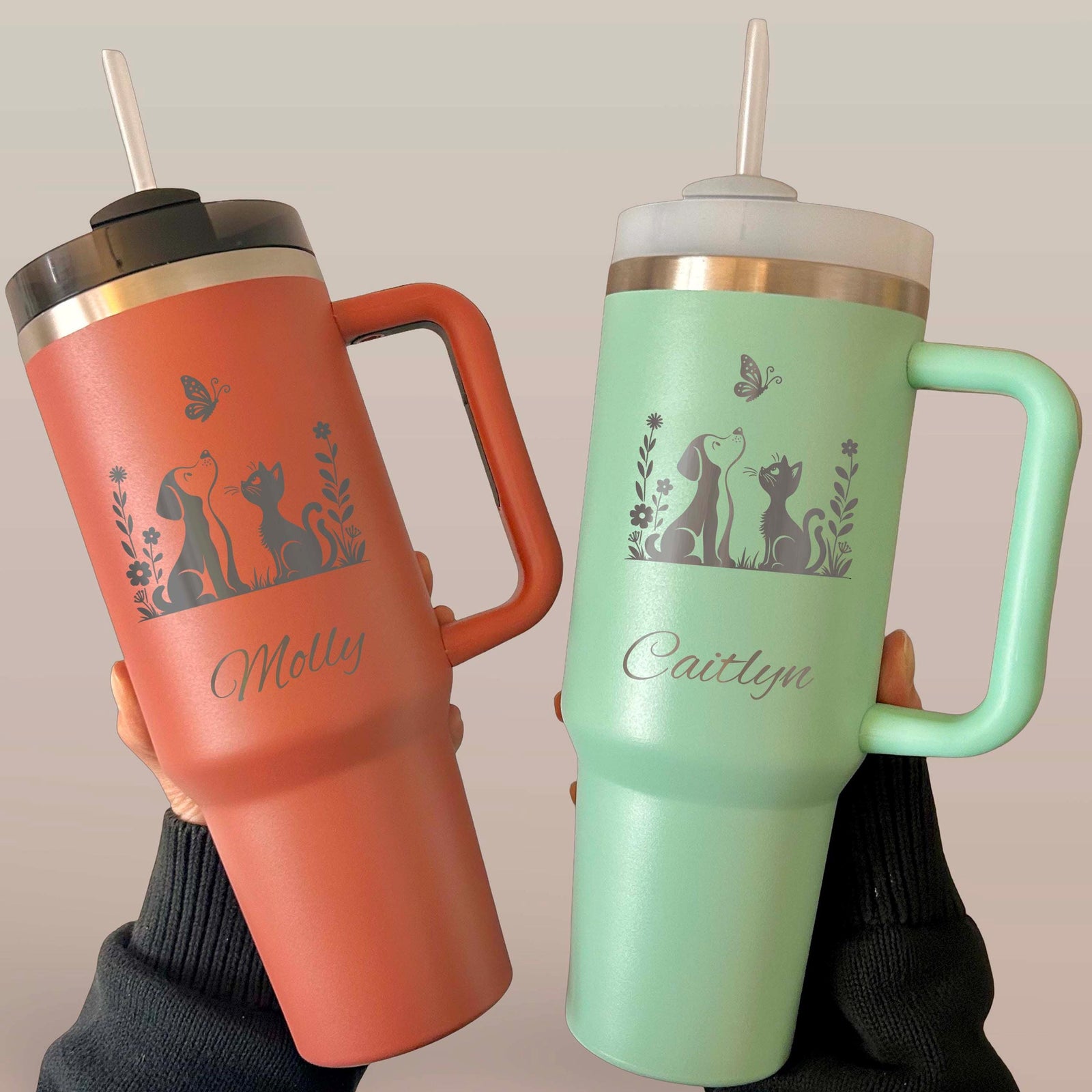 Pets & Nature 40oz Engraved Tumbler – Stainless Steel