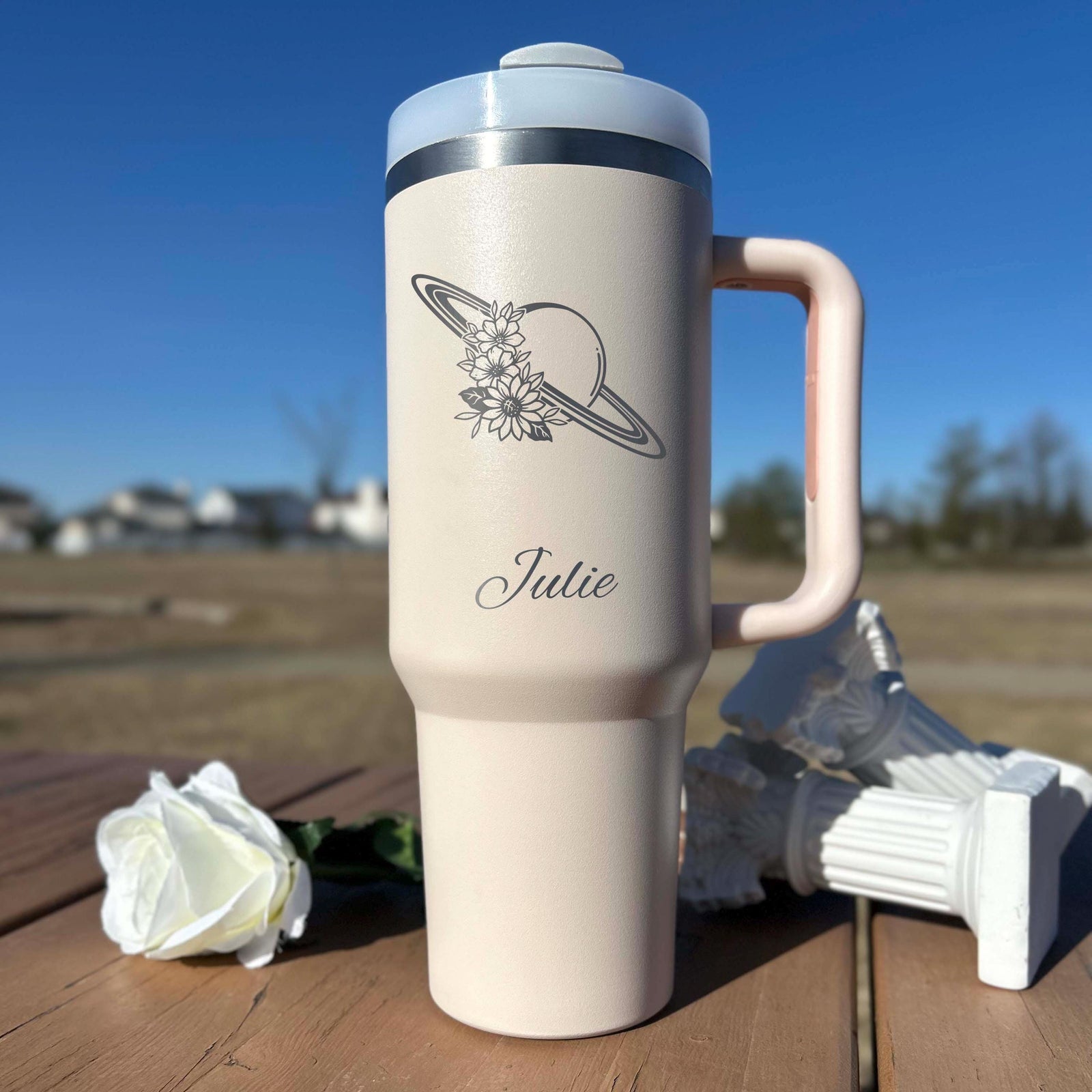 Saturn 40oz Engraved Tumbler – Stainless Steel