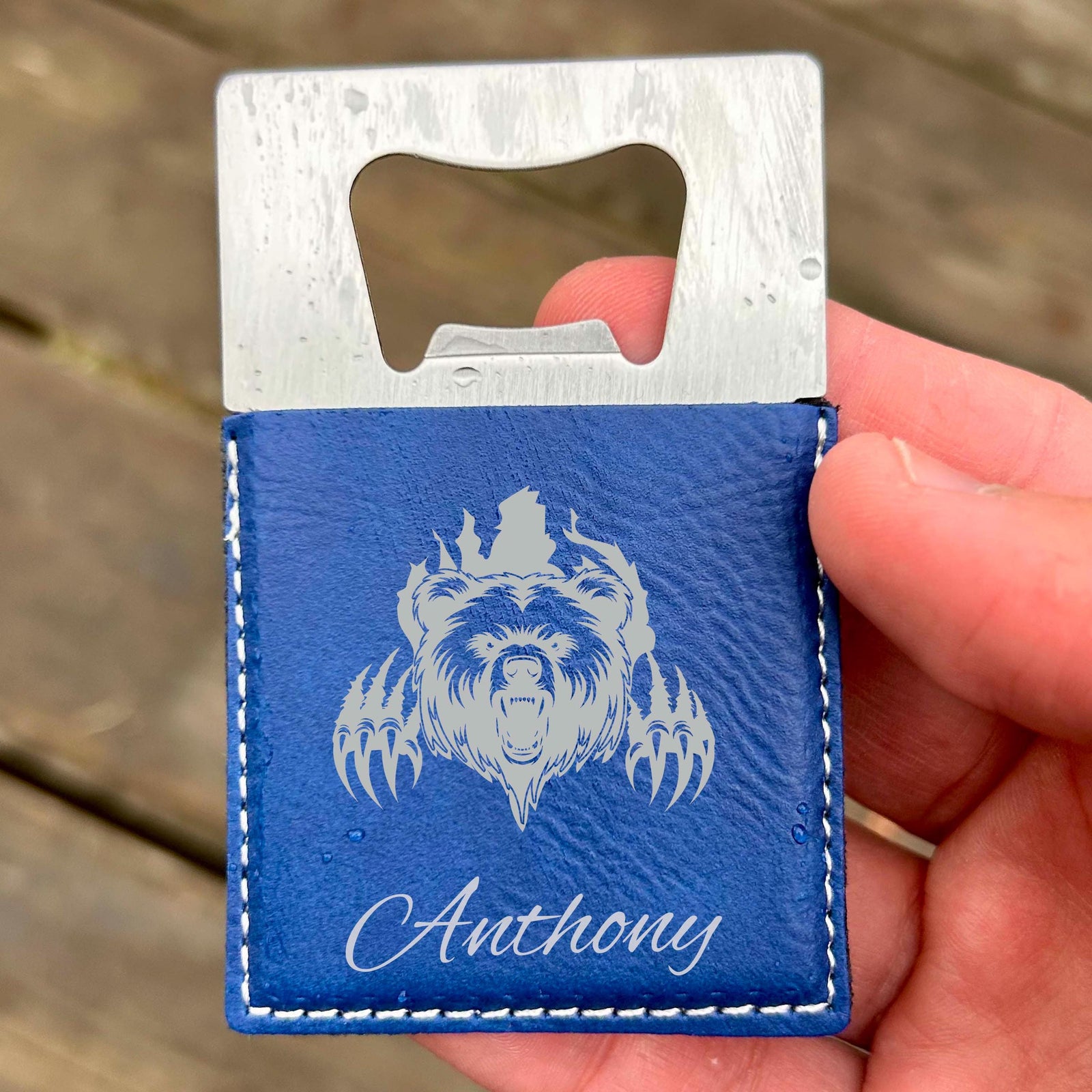 Bear Large Bottle Opener – Stainless Steel, Bear Design #2