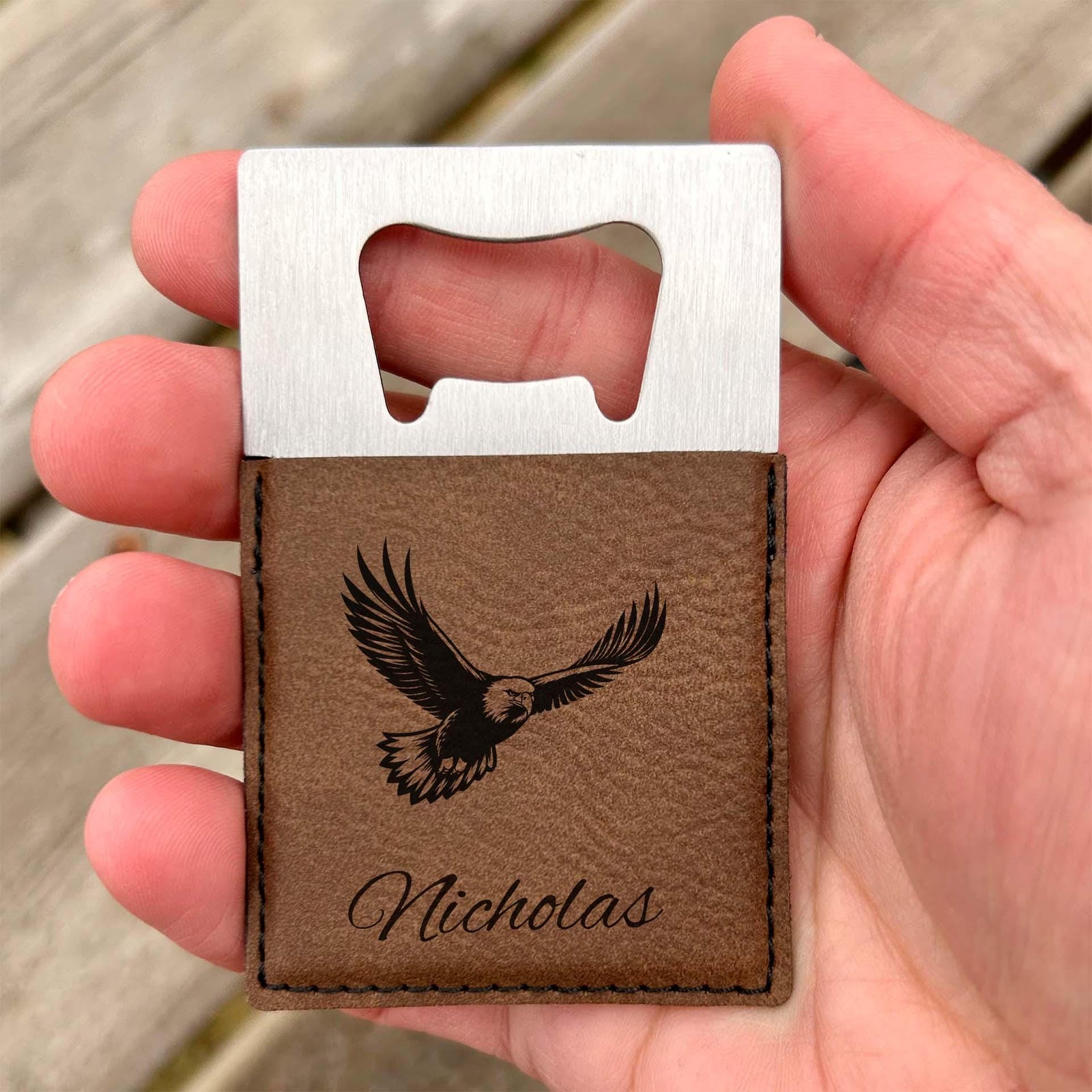 Eagle Large Bottle Opener – Stainless Steel, Eagle Design #2