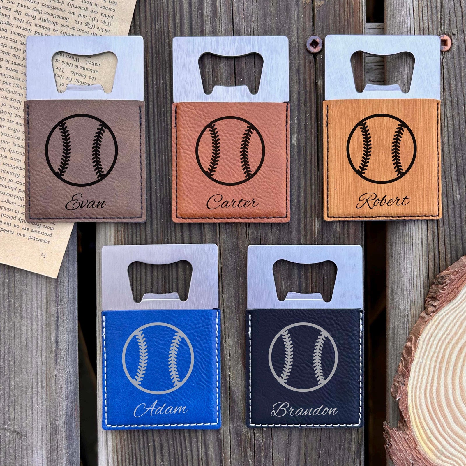 Baseball Large Bottle Opener – Stainless Steel