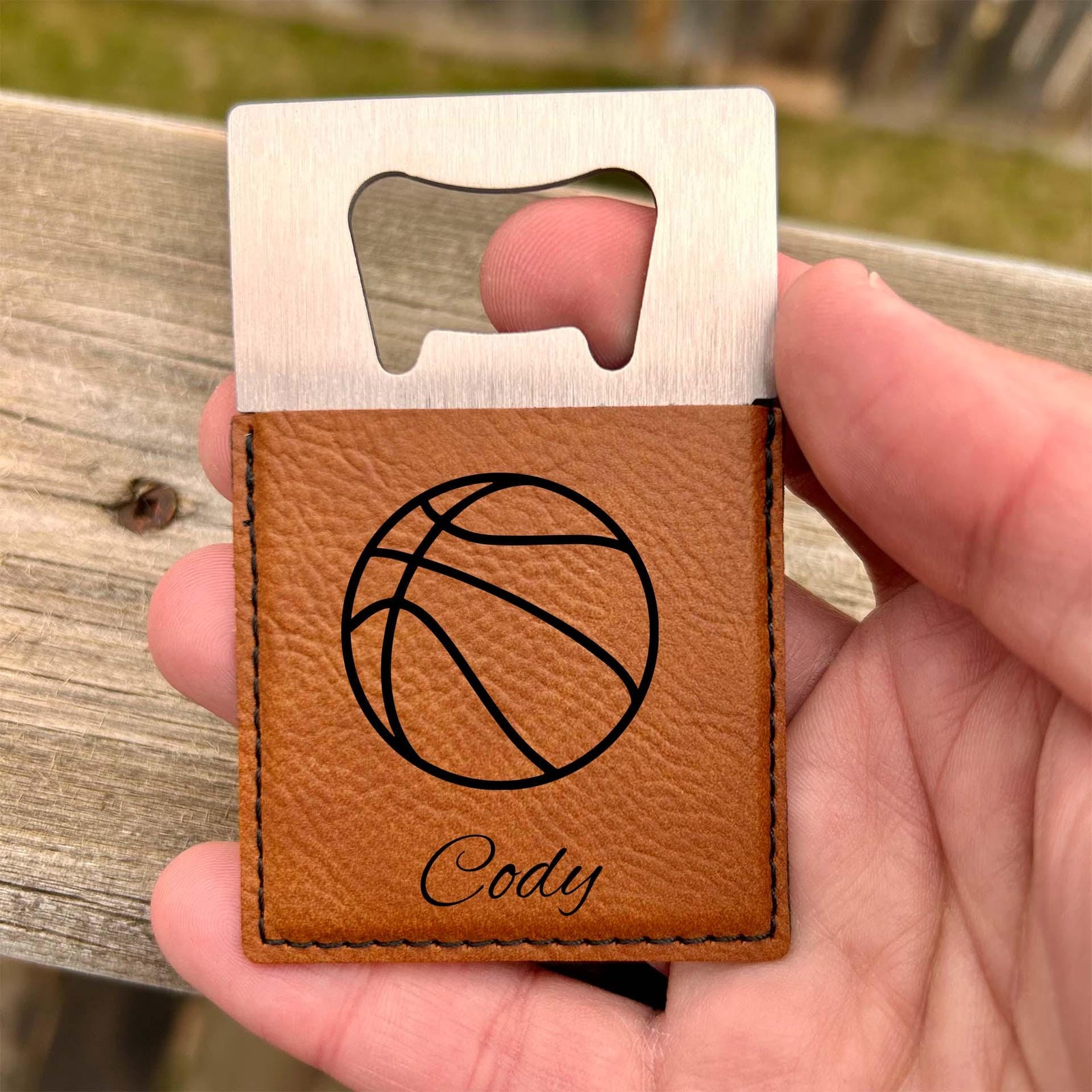 Basketball Large Bottle Opener – Stainless Steel