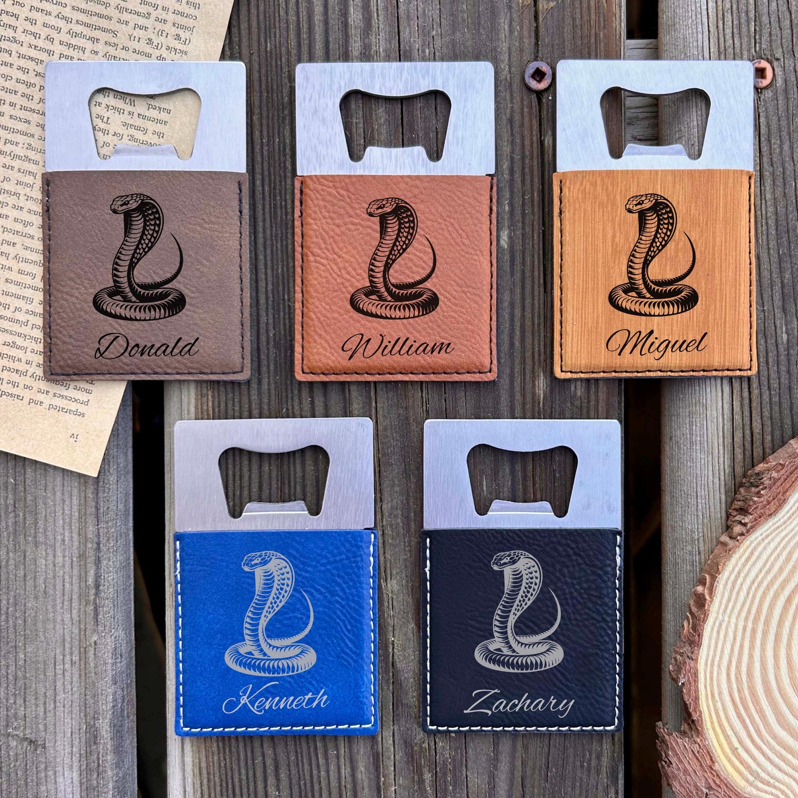 King Cobra Large Bottle Opener – Stainless Steel