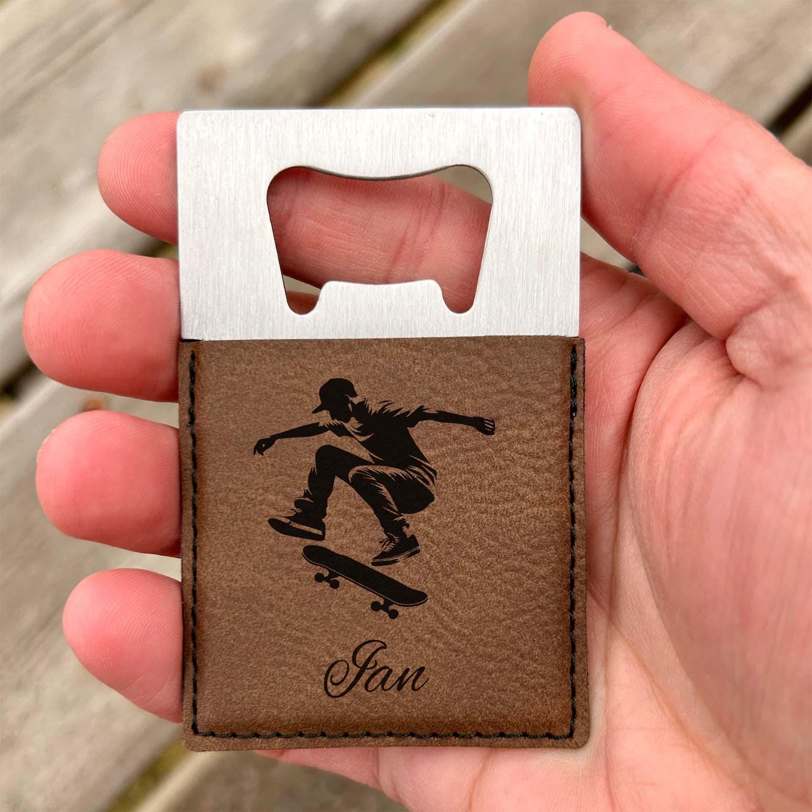 Skater Large Bottle Opener – Stainless Steel