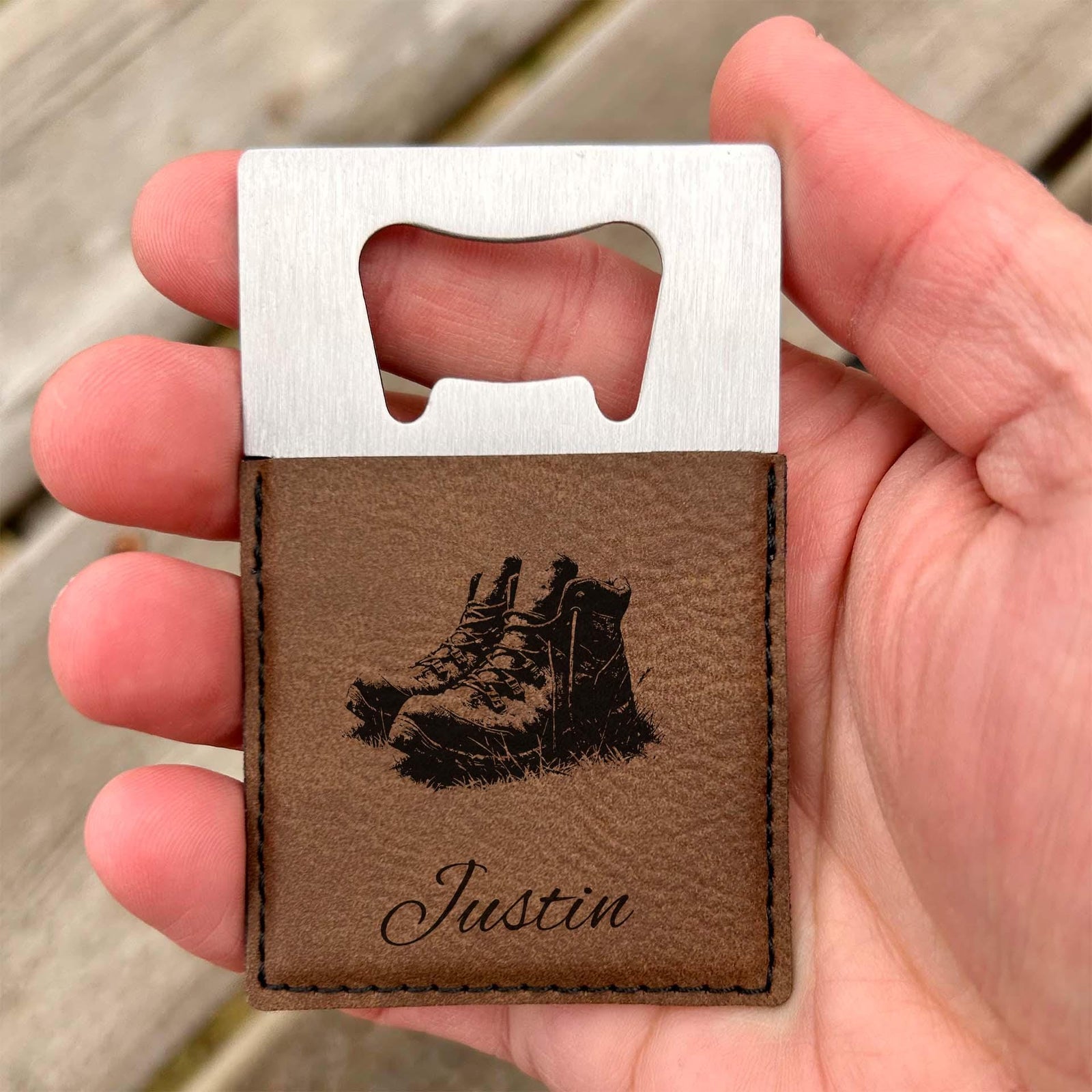 Hiker Boots Bottle Opener – Stainless Steel