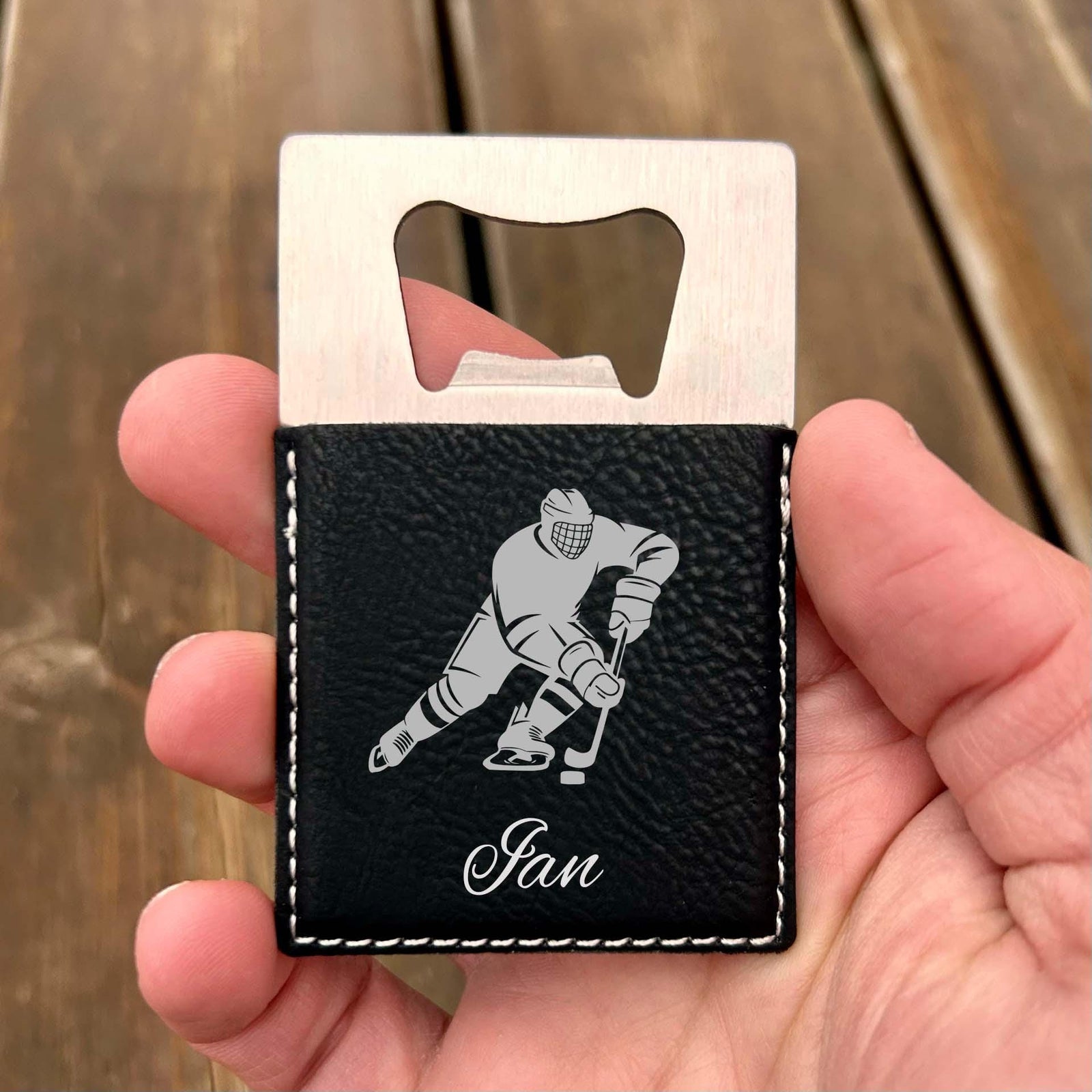 Hockey Large Bottle Opener – Stainless Steel
