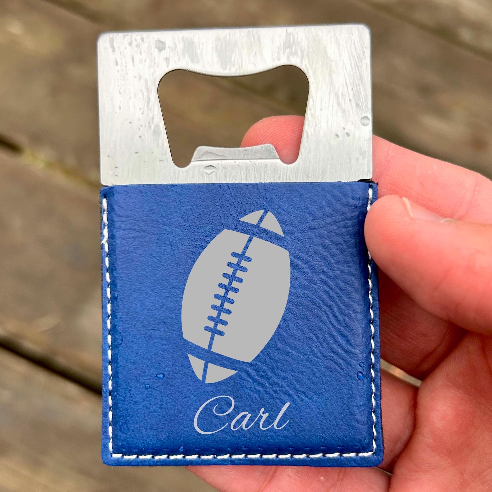 Football Large Bottle Opener – Stainless Steel