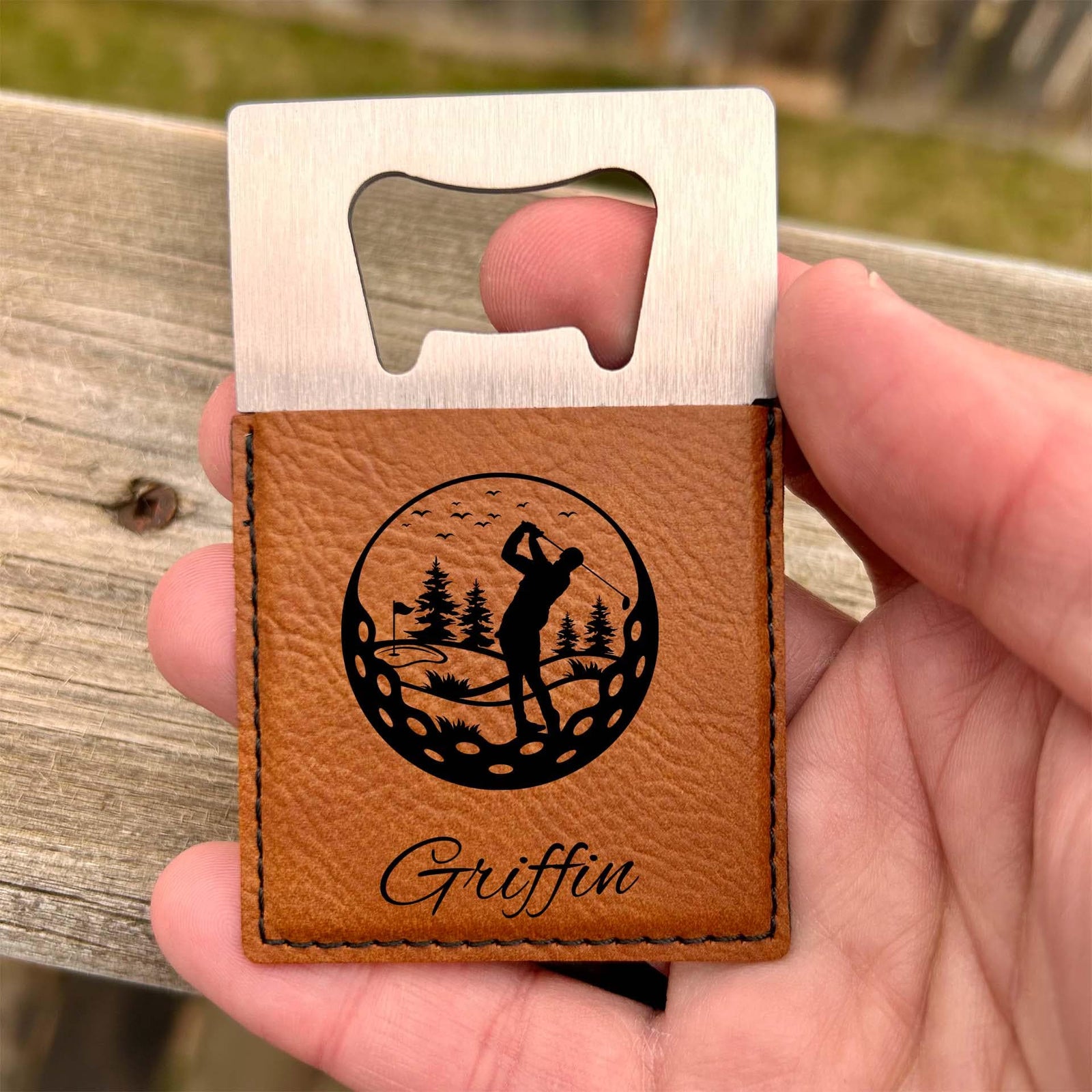 Golf Large Bottle Opener – Stainless Steel