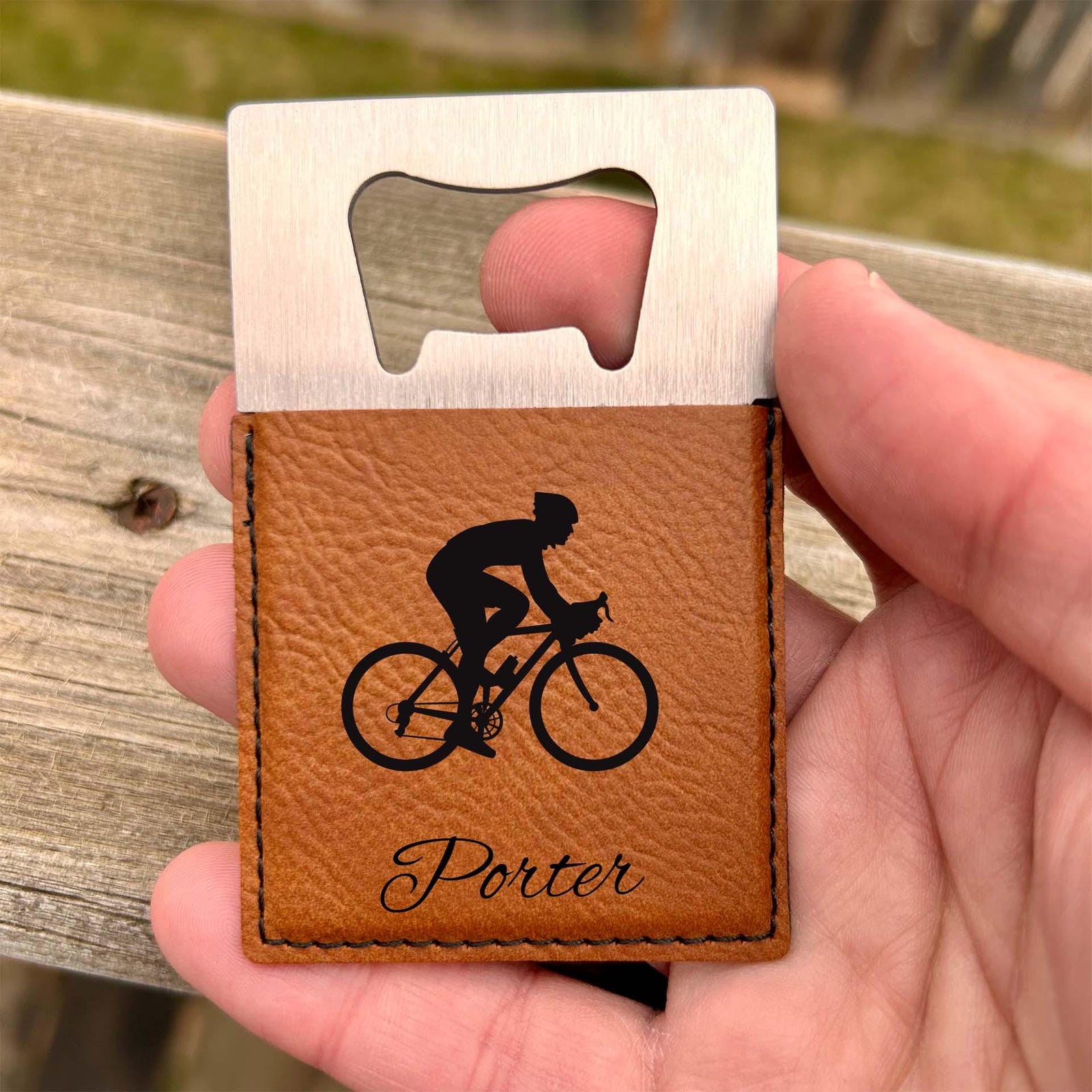 Cyclist Large Bottle Opener – Stainless Steel
