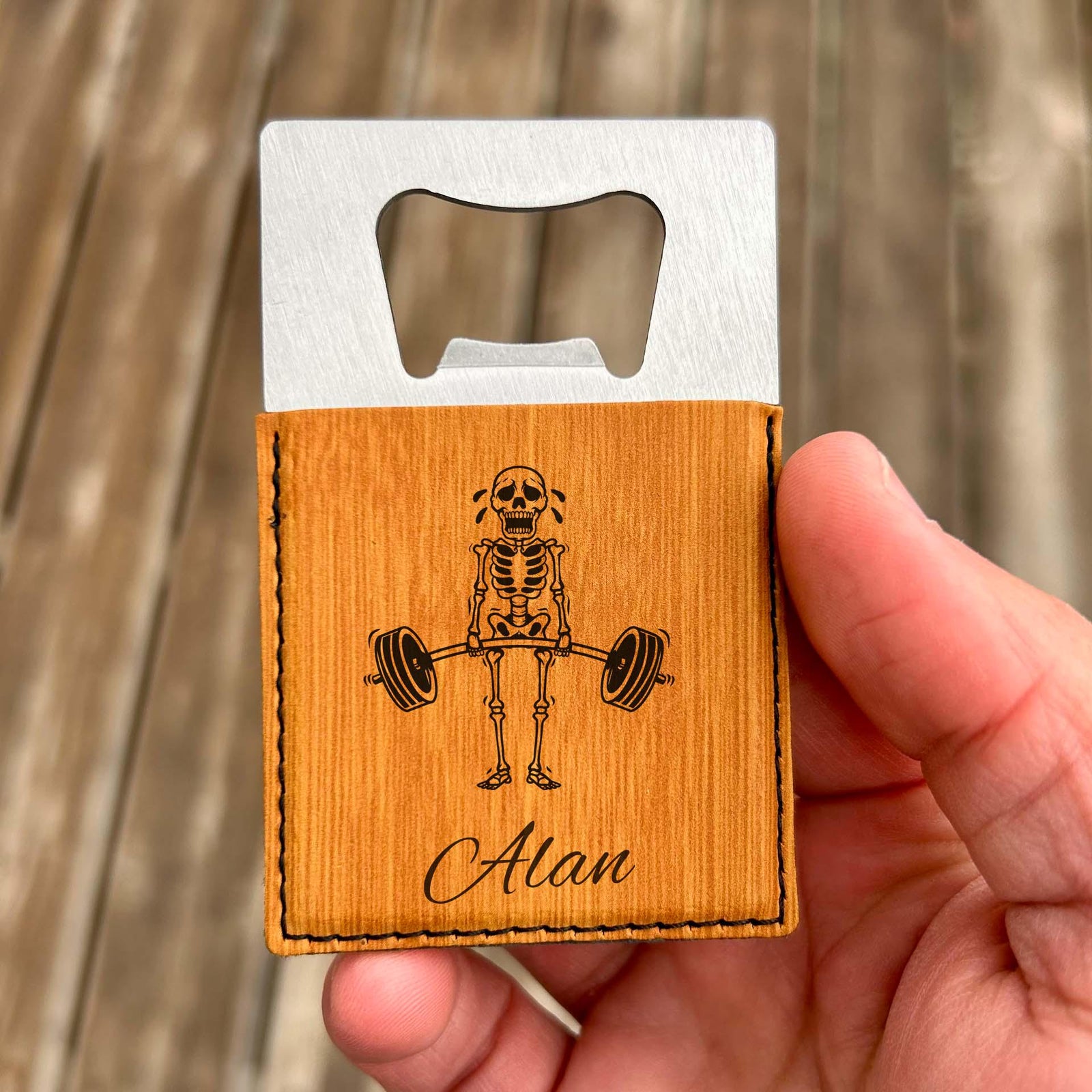 Workout Large Bottle Opener – Stainless Steel